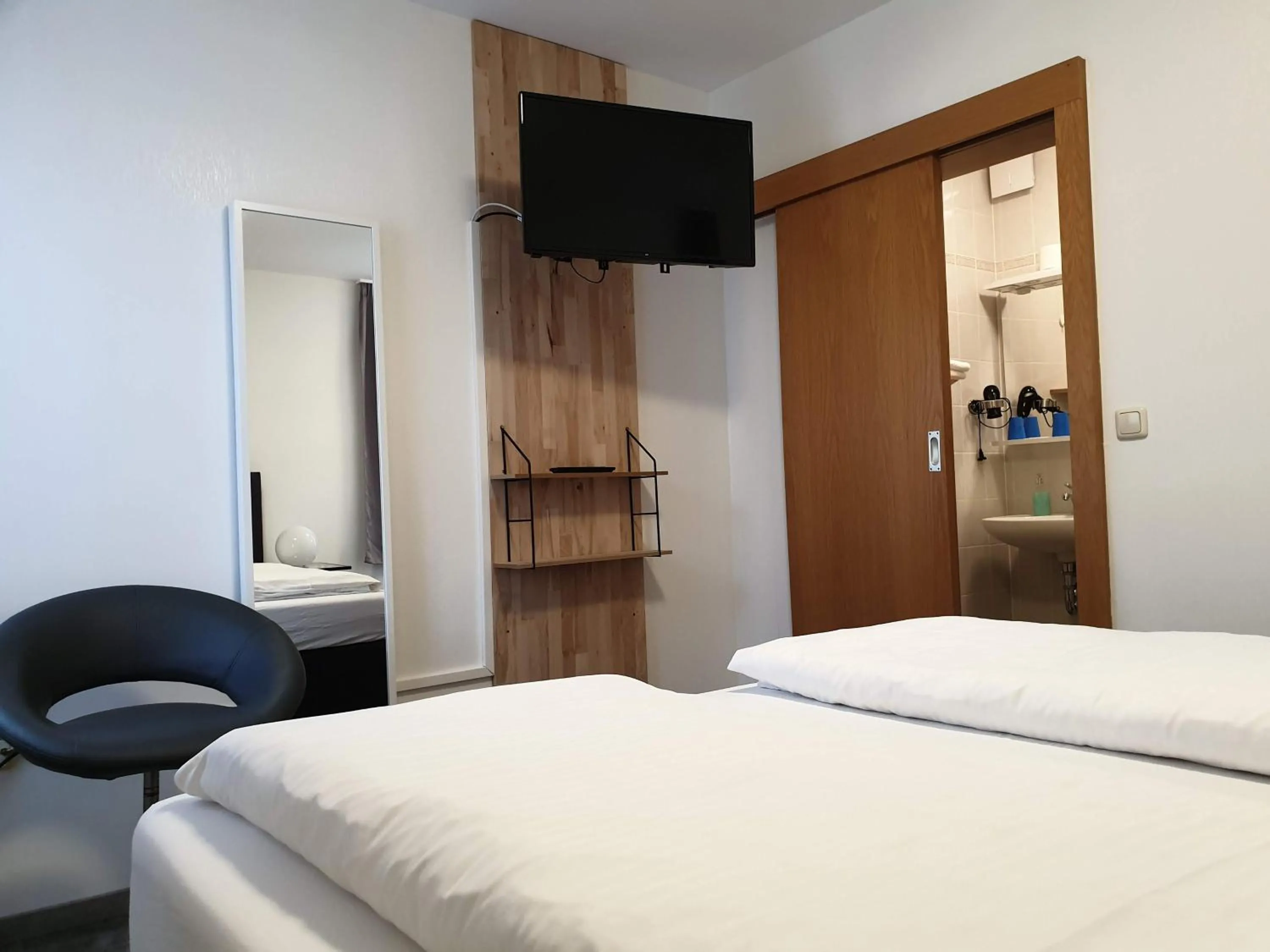 Bed in Hotel Wolke