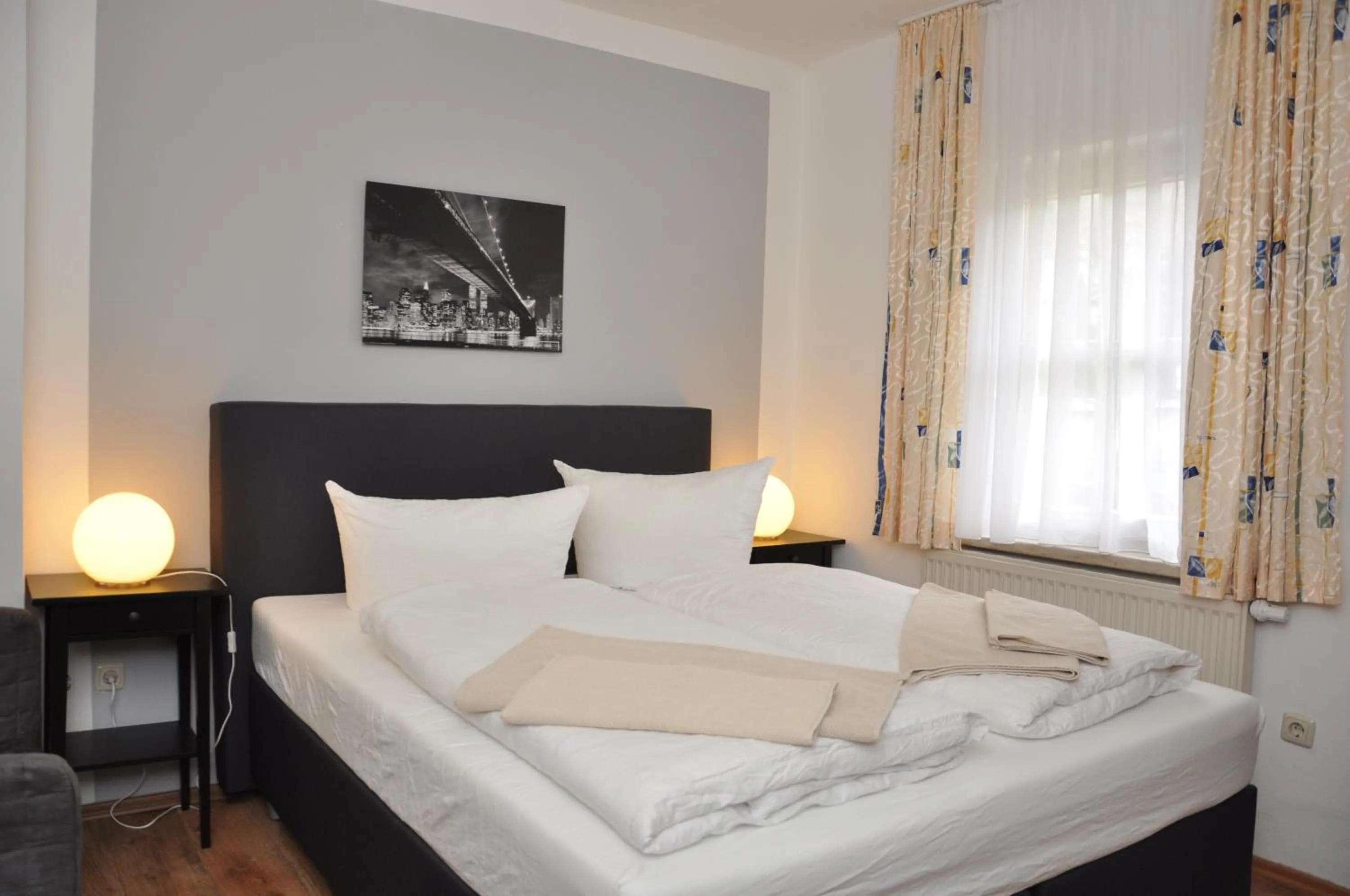 Bed in Hotel Wolke