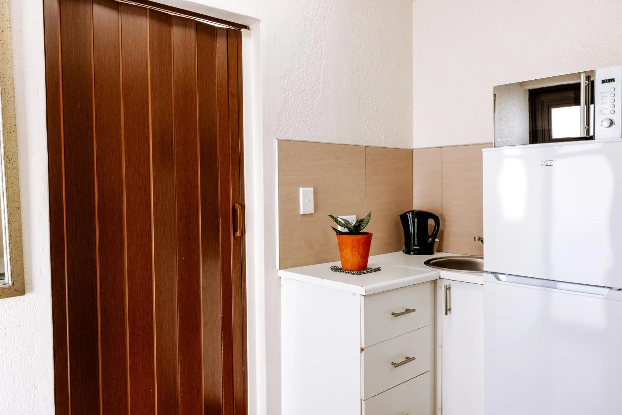 Kitchen or kitchenette in Emerald Bed&Breakfast