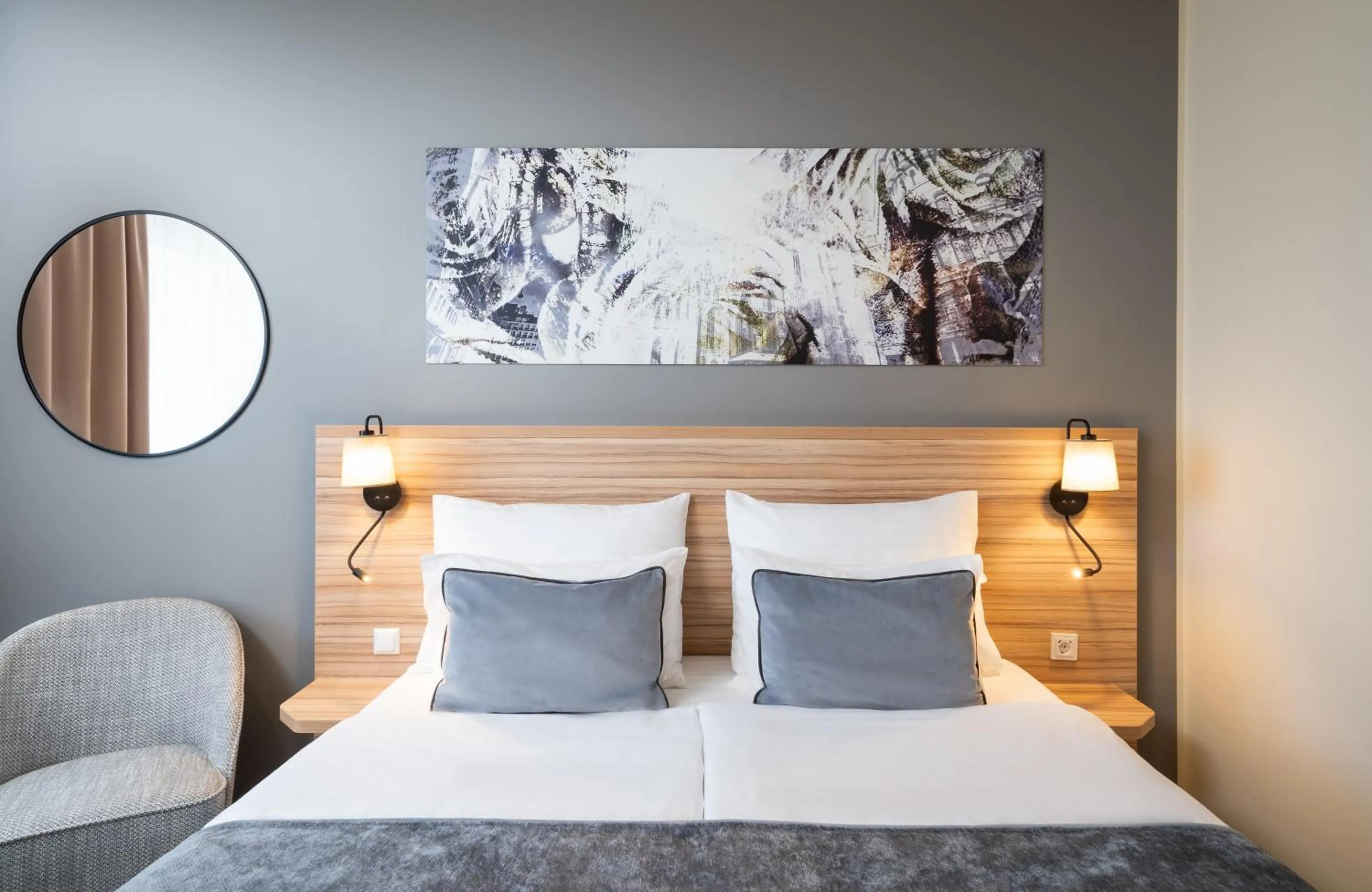 Bed in Leonardo Hotel Vienna Hauptbahnhof