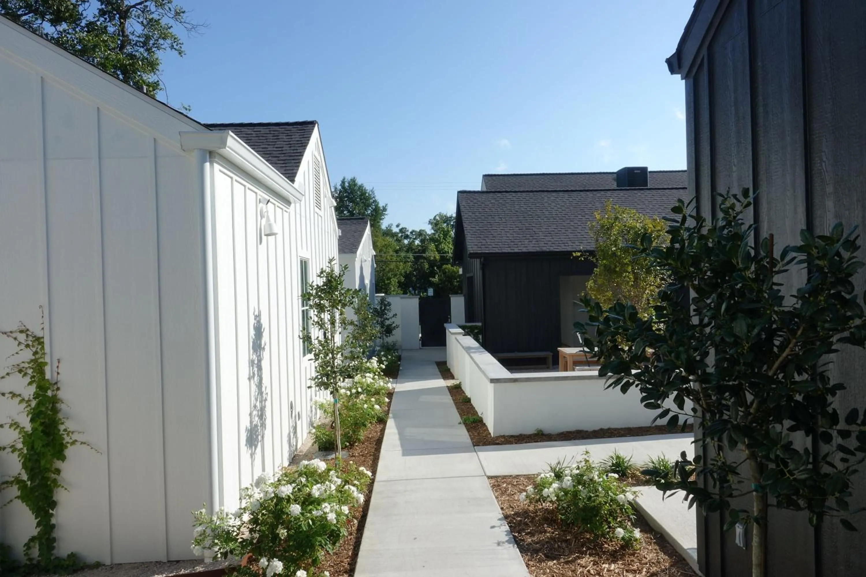 Garden view in Whitetail Court Hotel