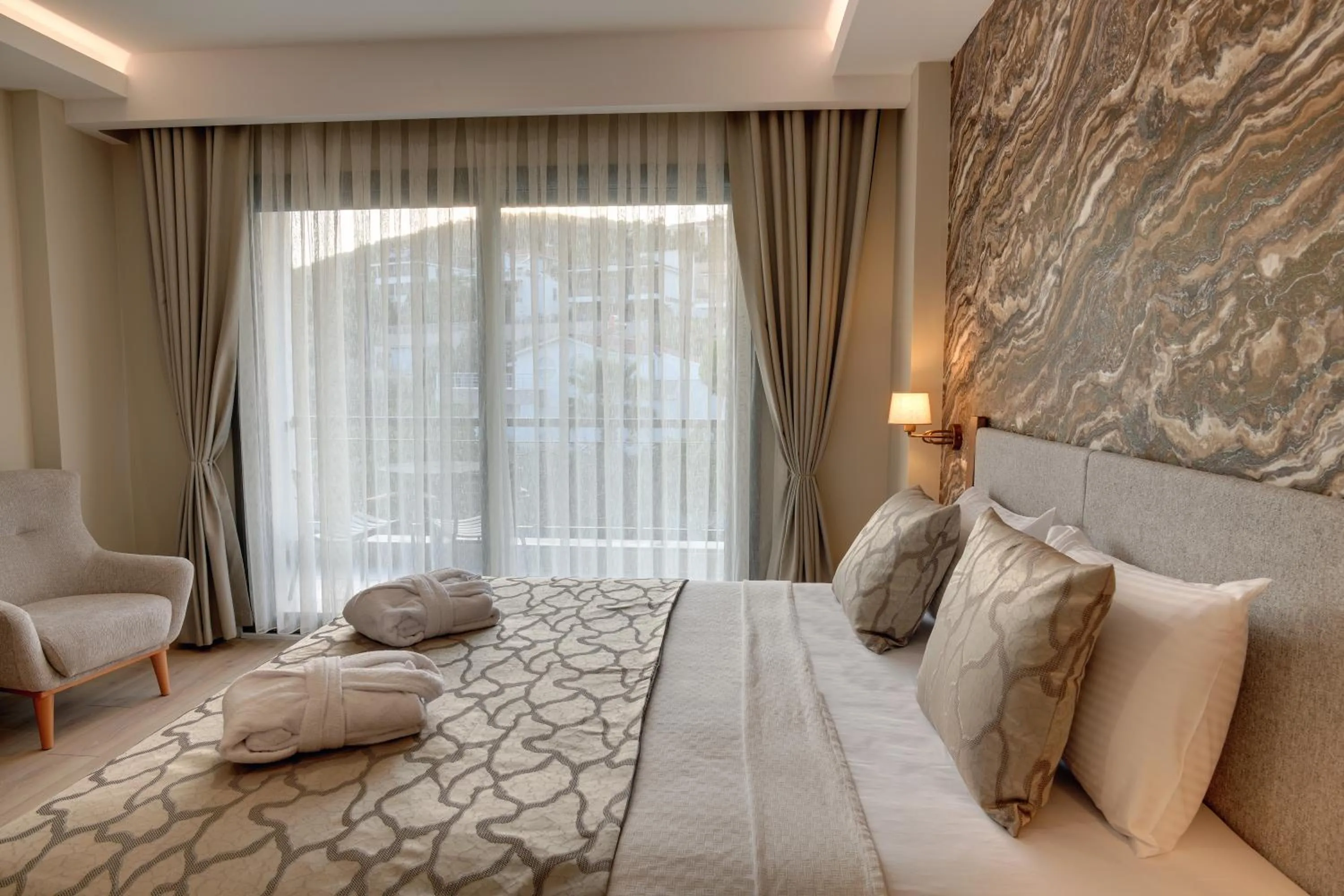 Bed in Dedeman Güre Nurhayat Thermal Resort&SPA