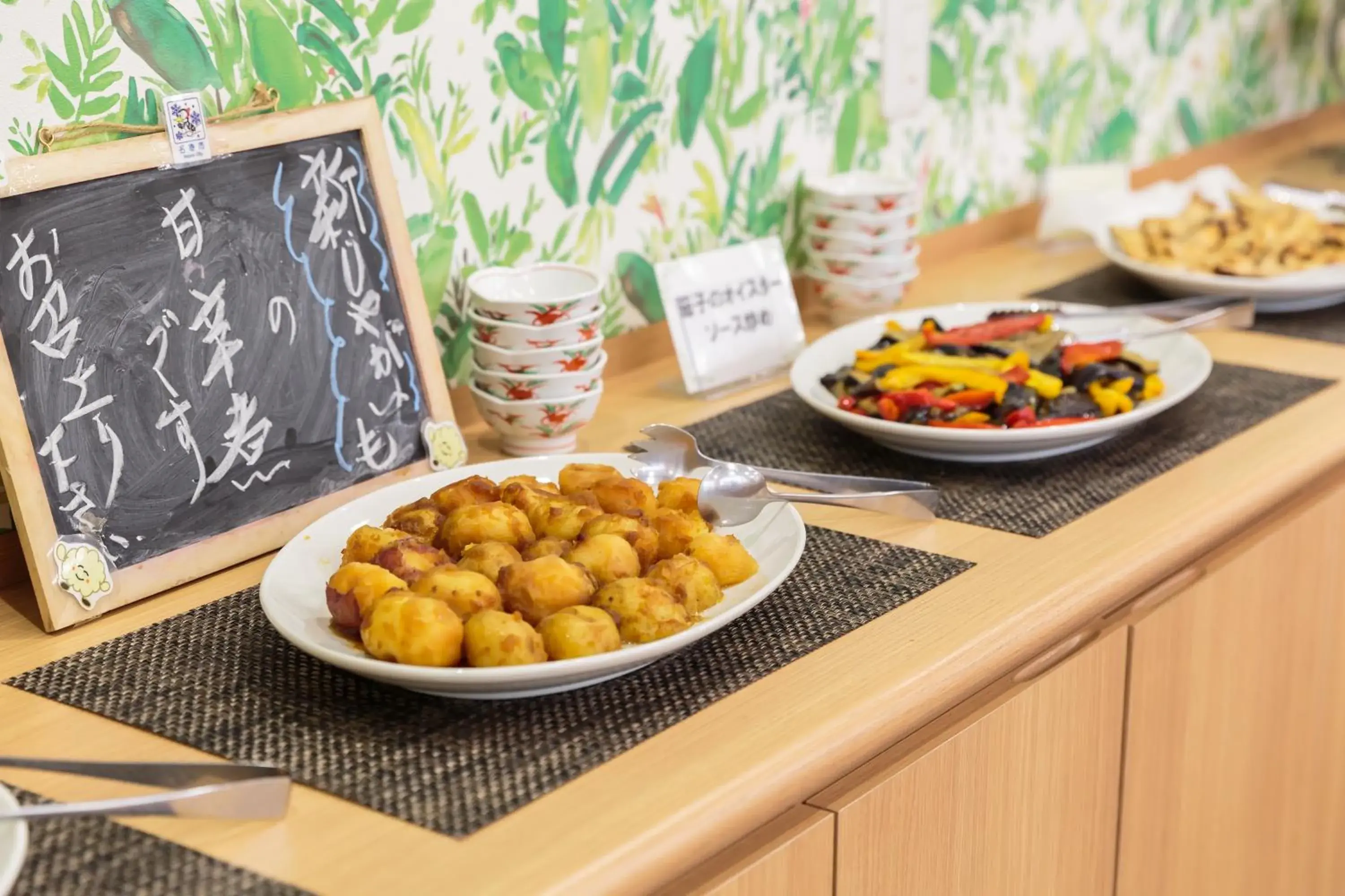 Buffet breakfast in Hotel Mystays Nayoro Buffet breakfast in Hotel Mystays Nayoro