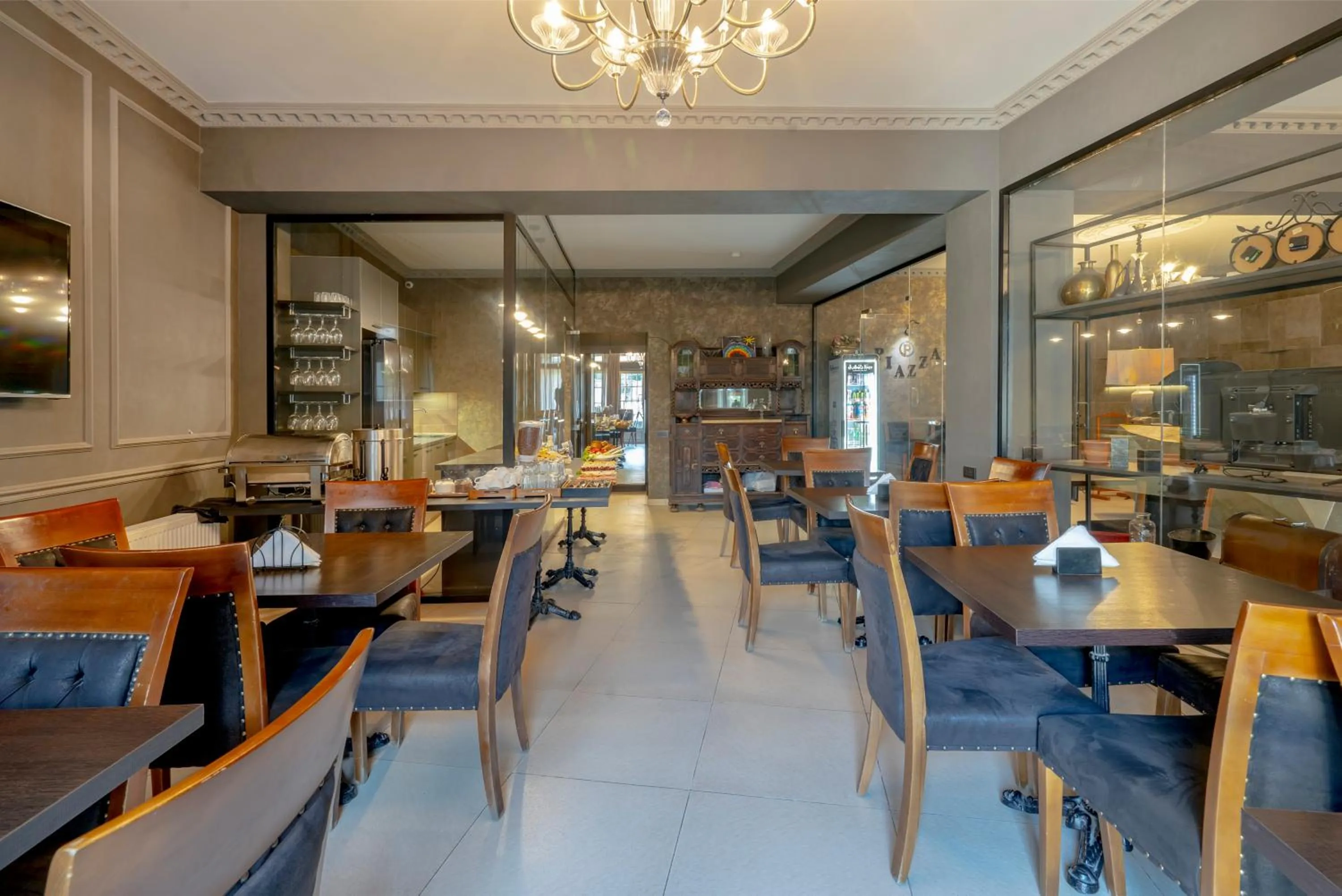 Buffet breakfast in Hotel Piazza Tbilisi