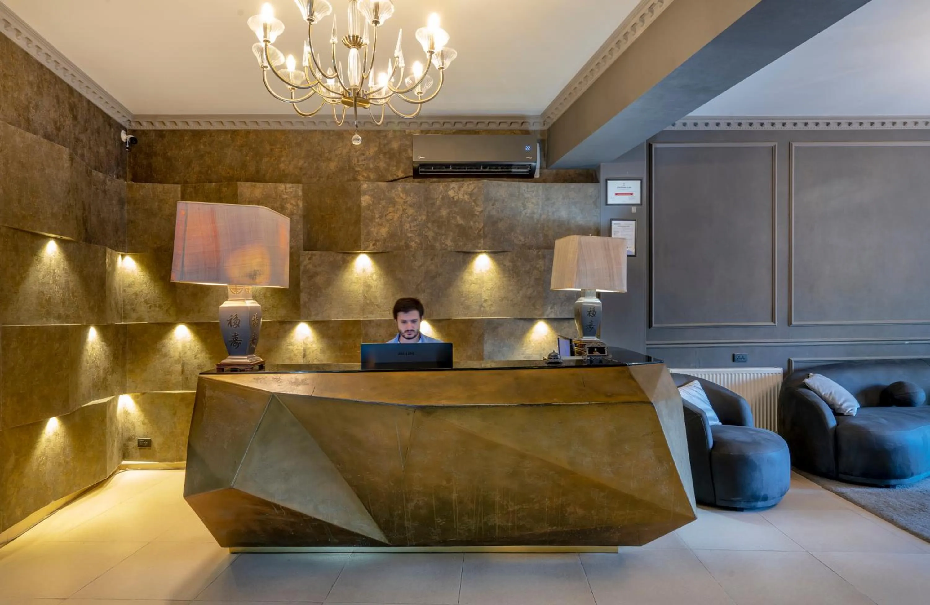 Living room in Hotel Piazza Tbilisi