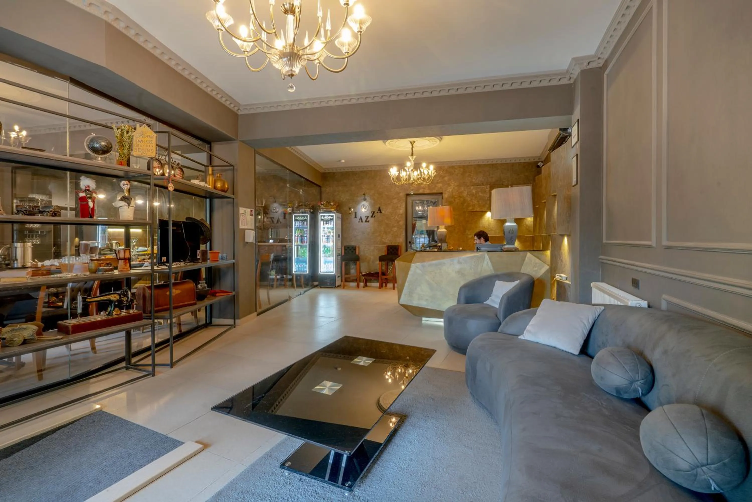 Seating area in Hotel Piazza Tbilisi