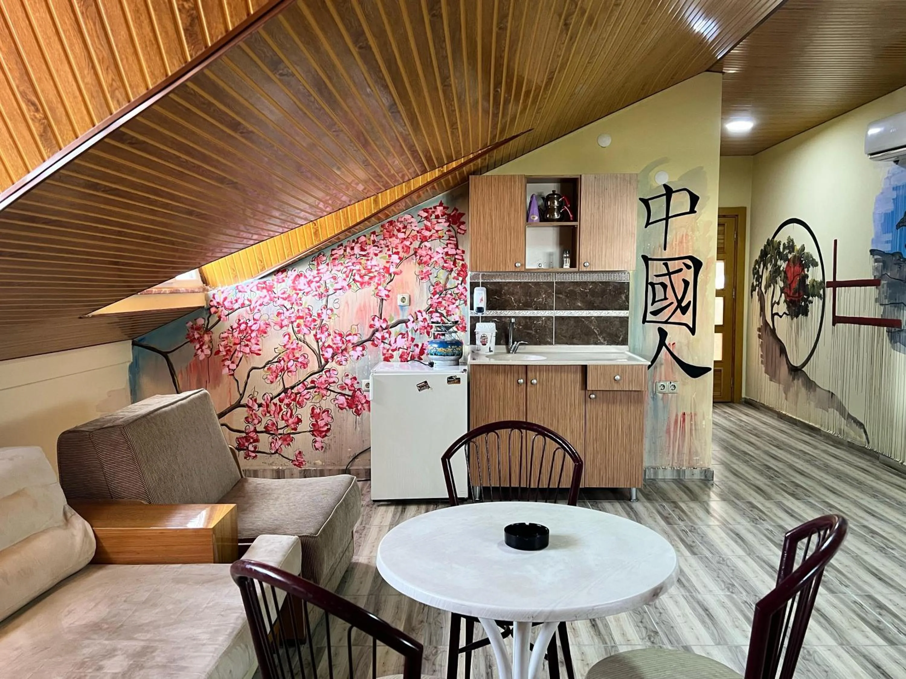 kitchen in Esma Apart Otel