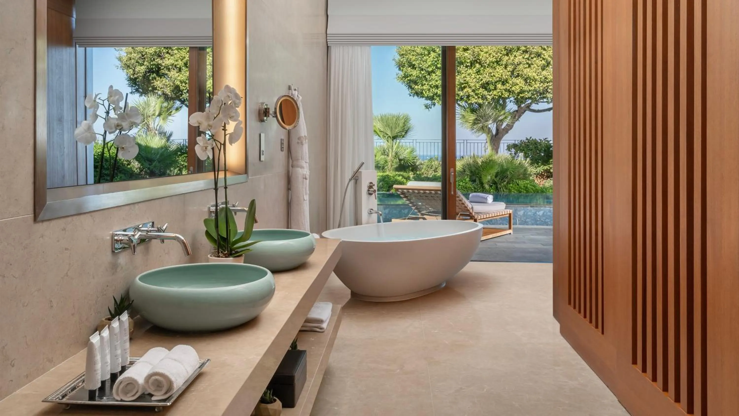 Bathroom in Mandarin Oriental, Bodrum