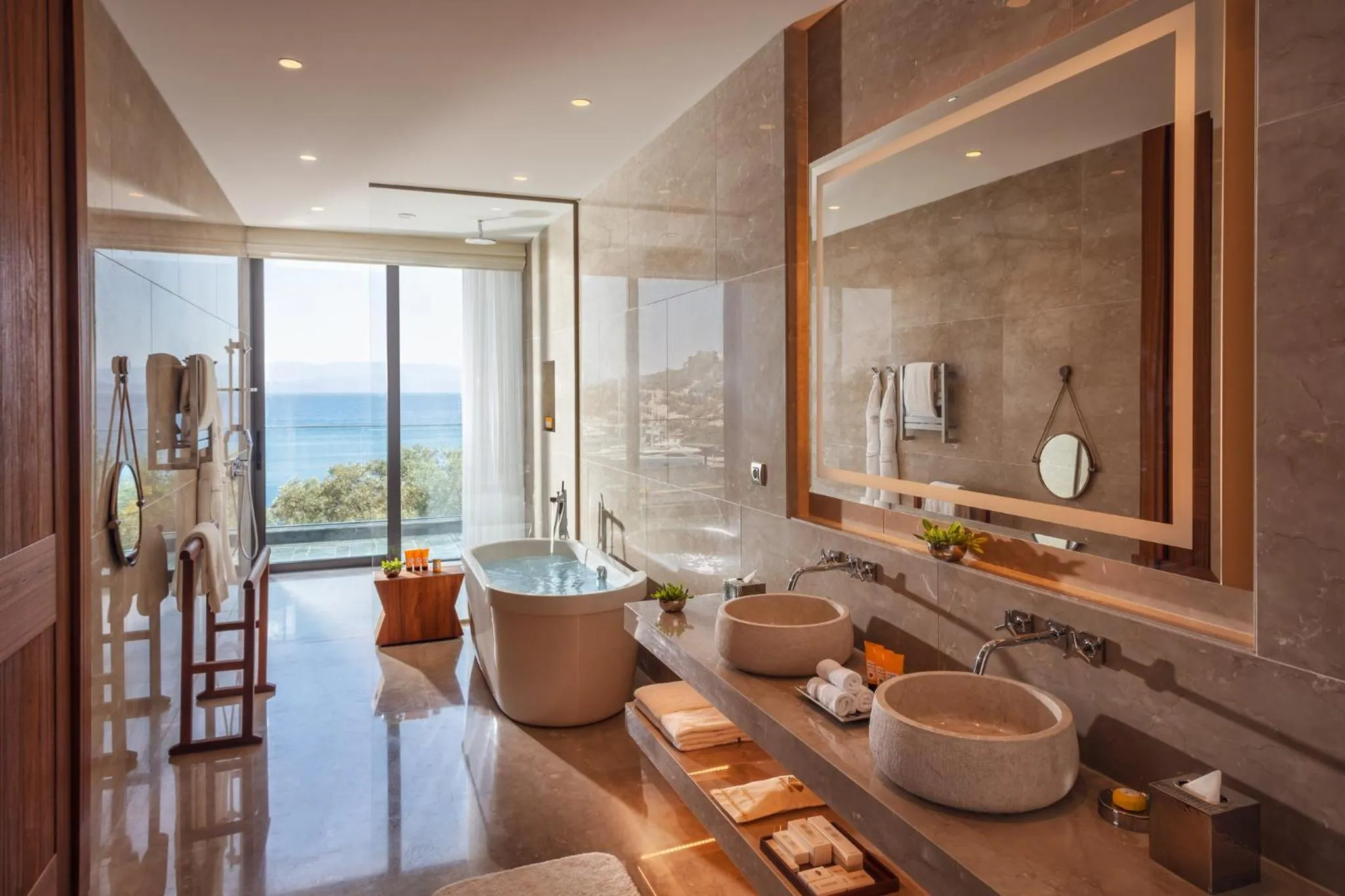 Bathroom in Mandarin Oriental, Bodrum