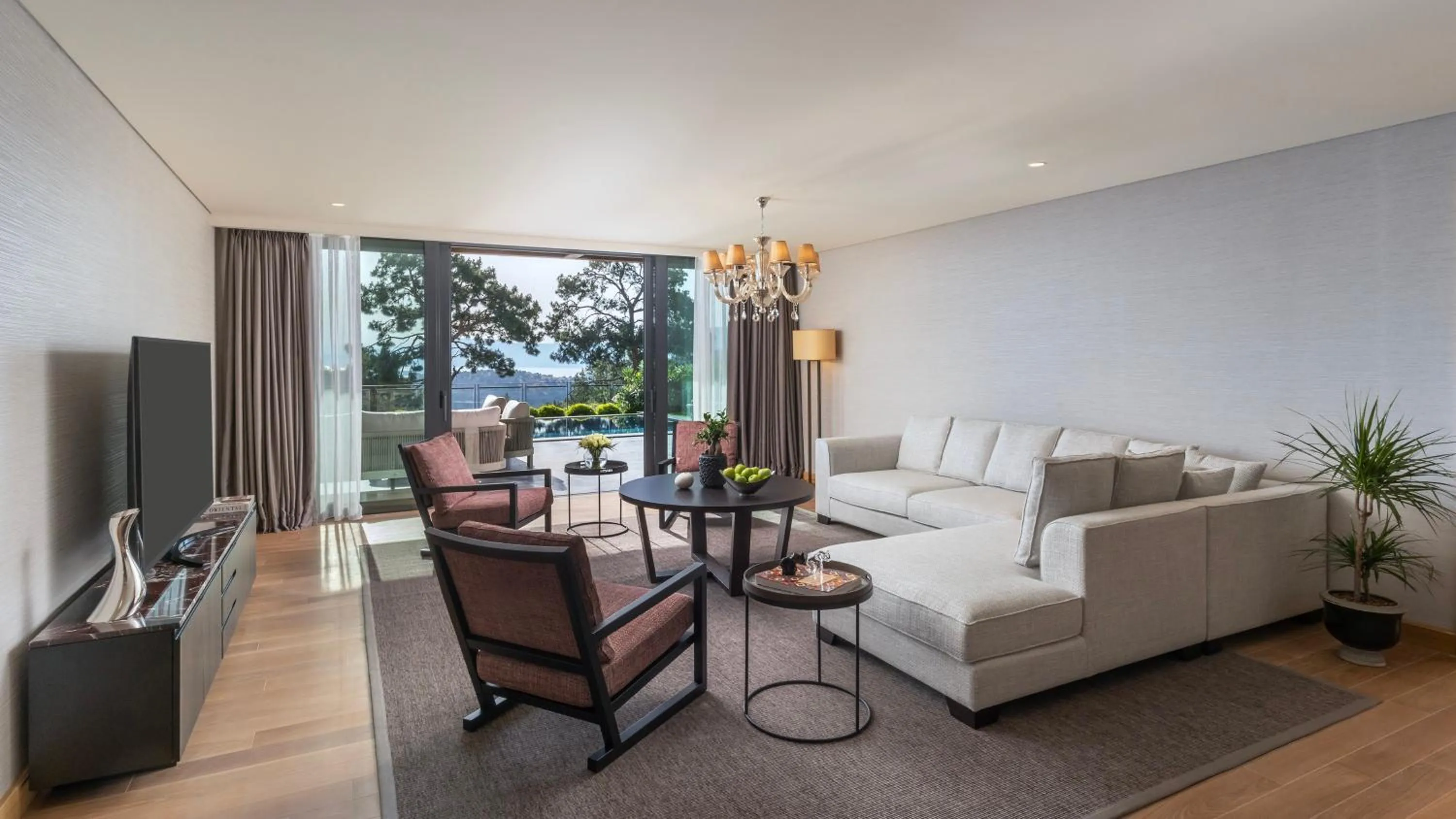 Living room in Mandarin Oriental, Bodrum