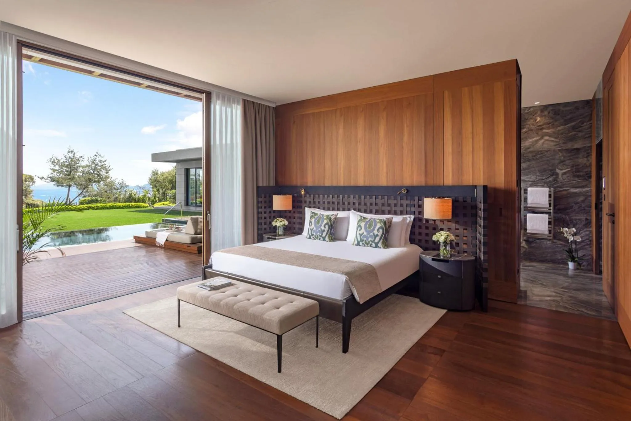 Bedroom, Bed in Mandarin Oriental, Bodrum