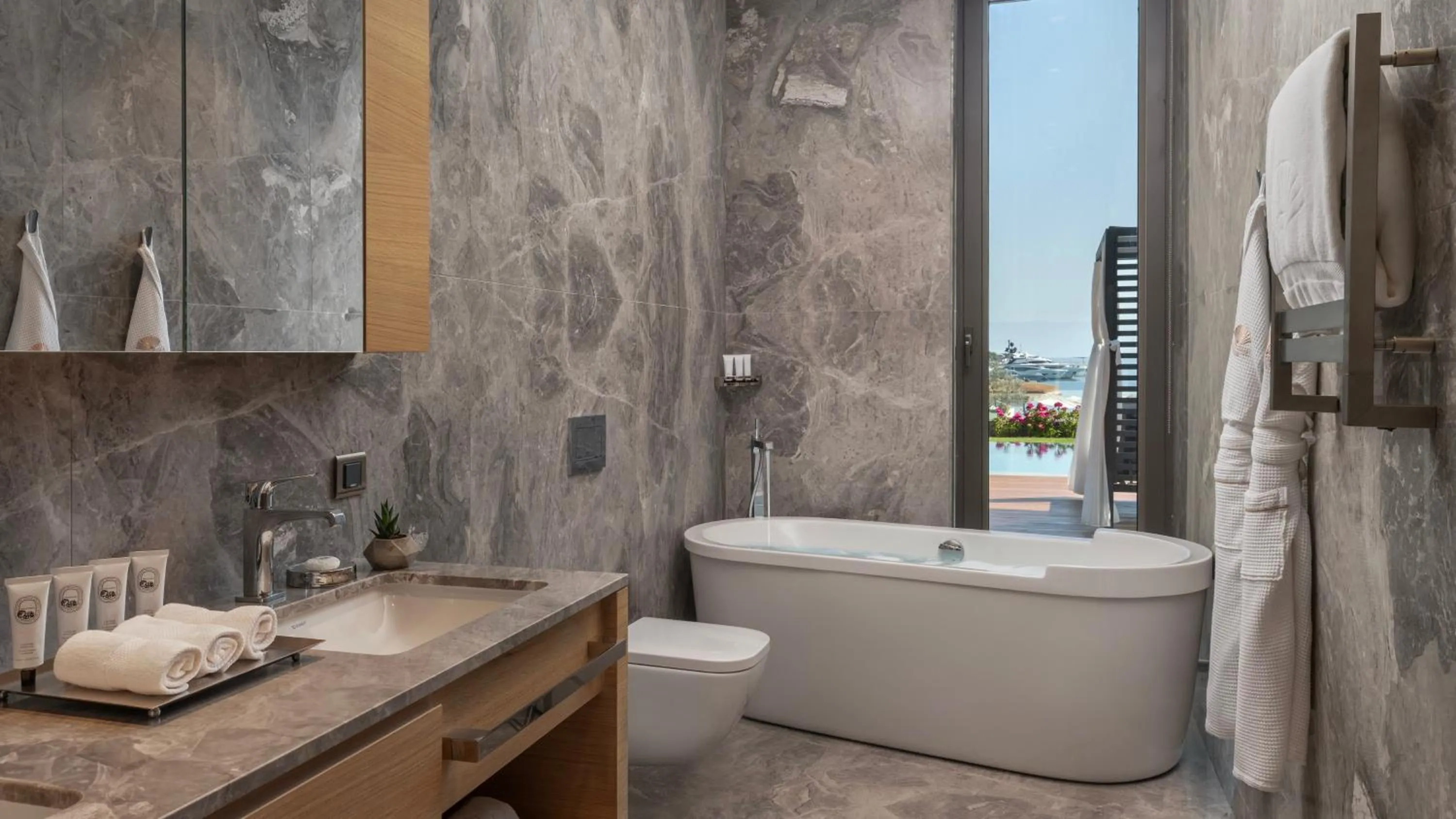 Bathroom in Mandarin Oriental, Bodrum