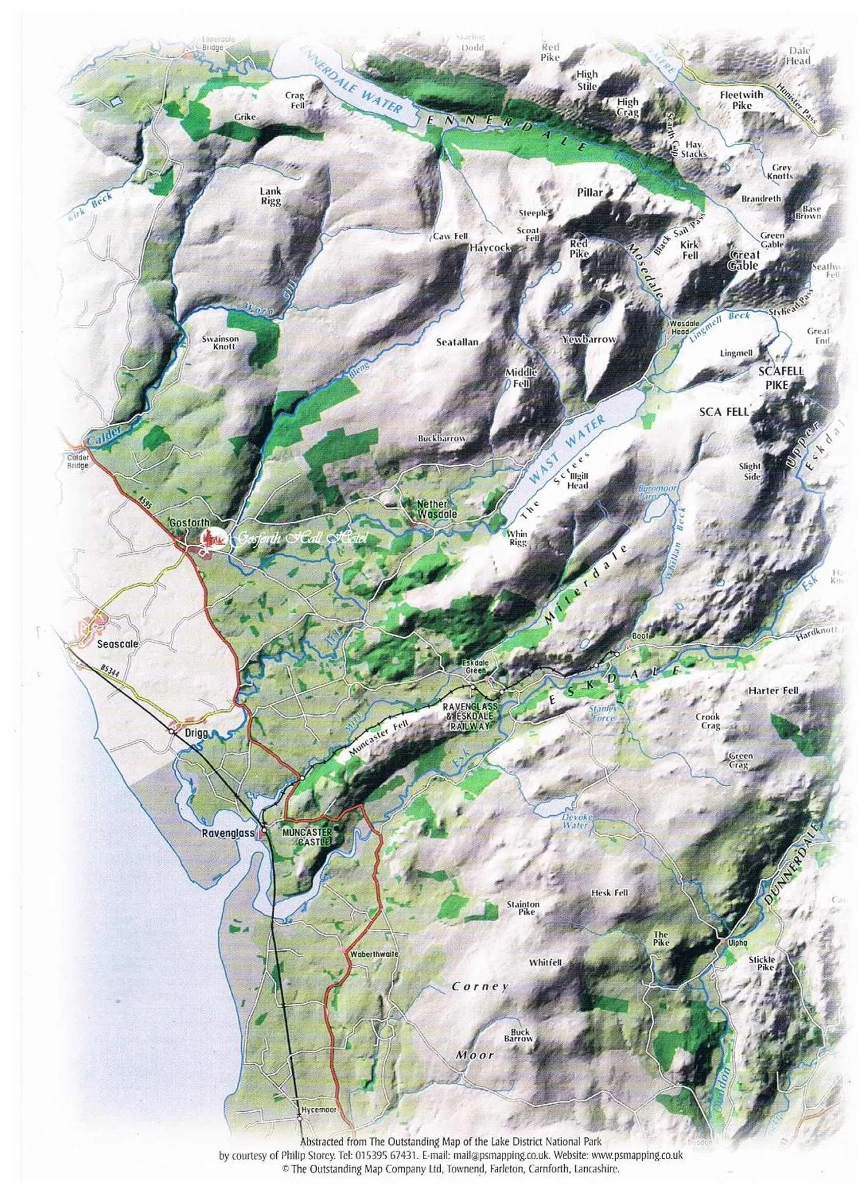 Area and facilities in Gosforth Hall Inn