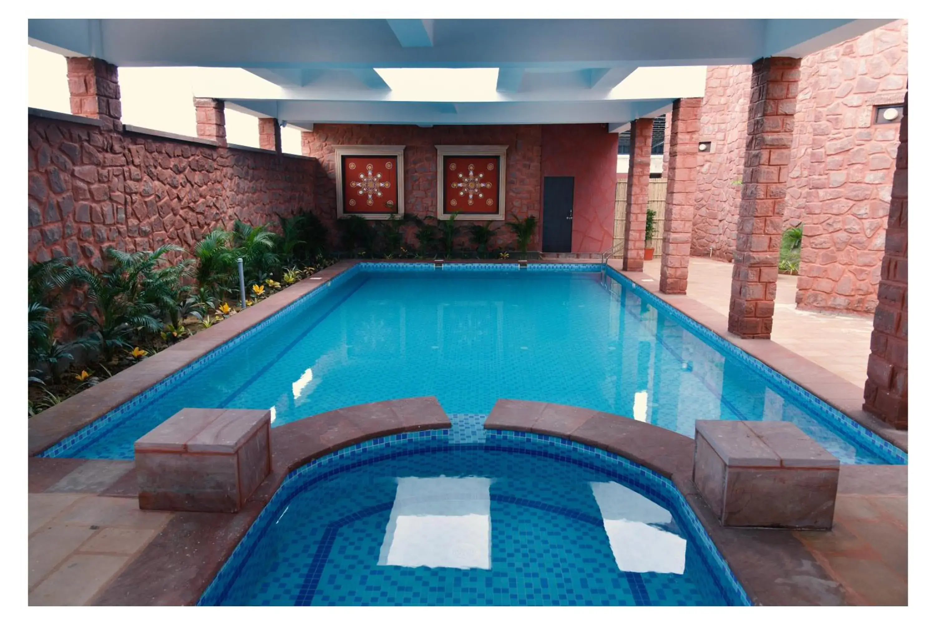 Pool view in Yashvrinda Pool view in Yashvrinda