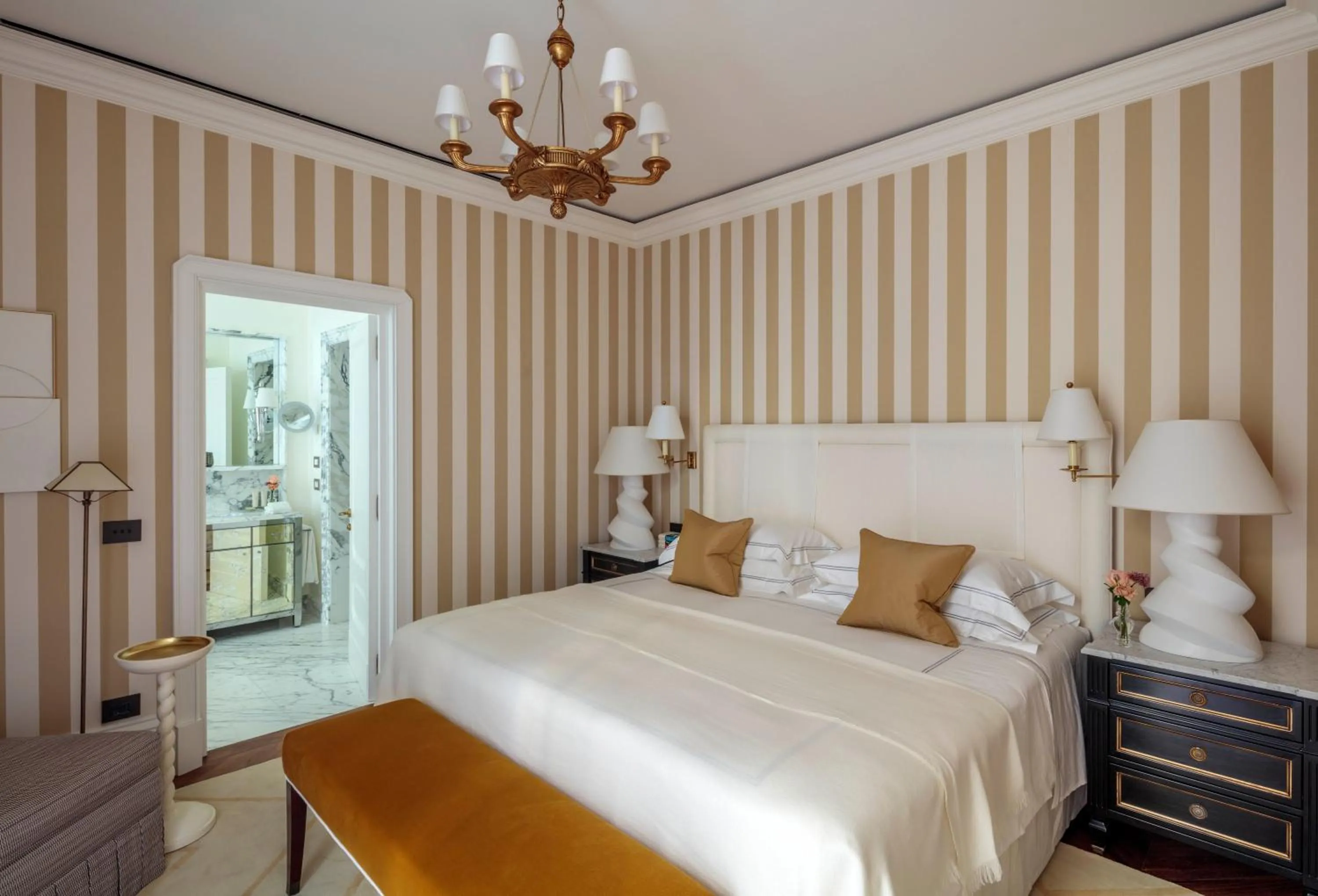 Bed in Rocco Forte House Via Manzoni Milan