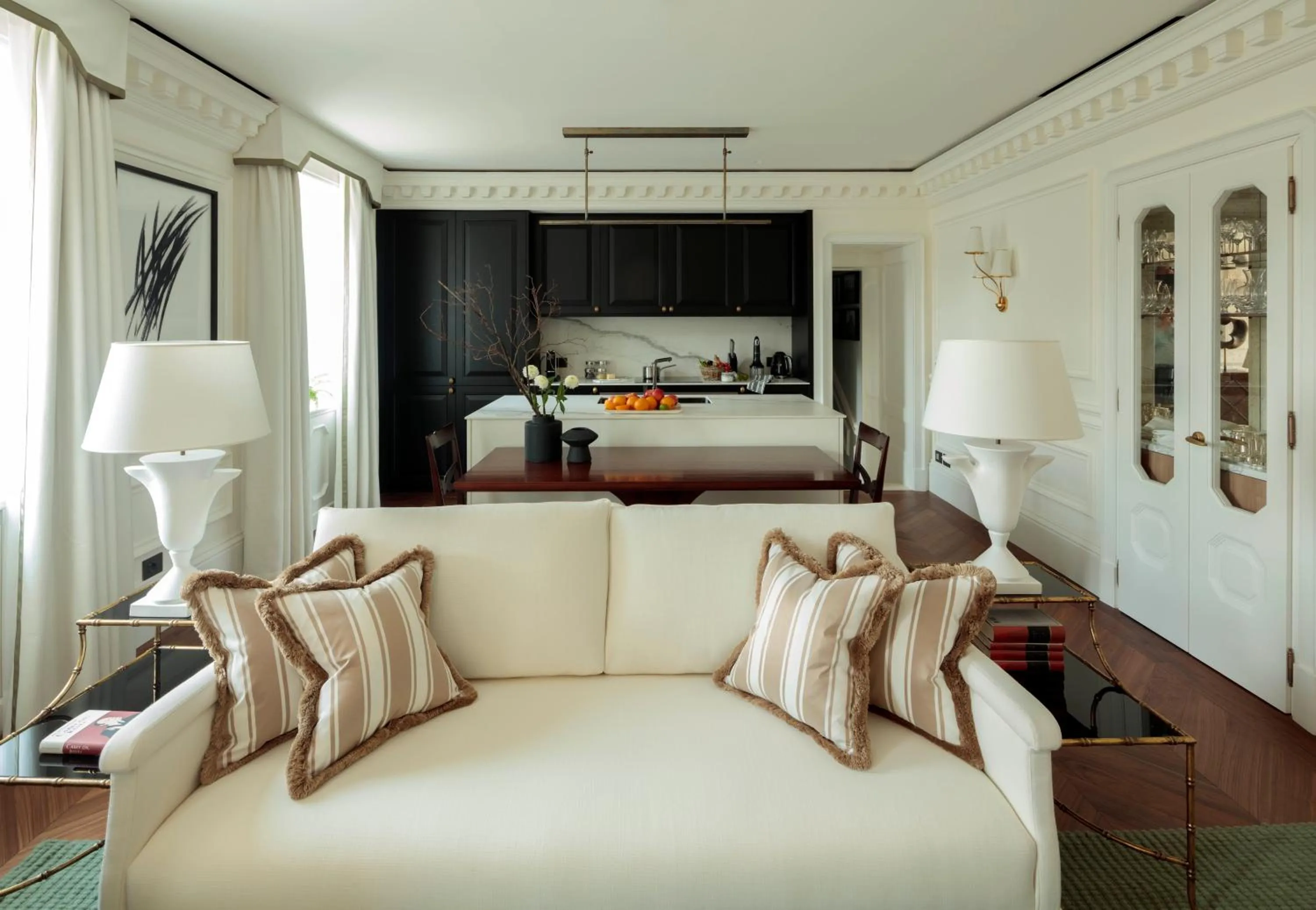 Living room, Bed in Rocco Forte House Via Manzoni Milan