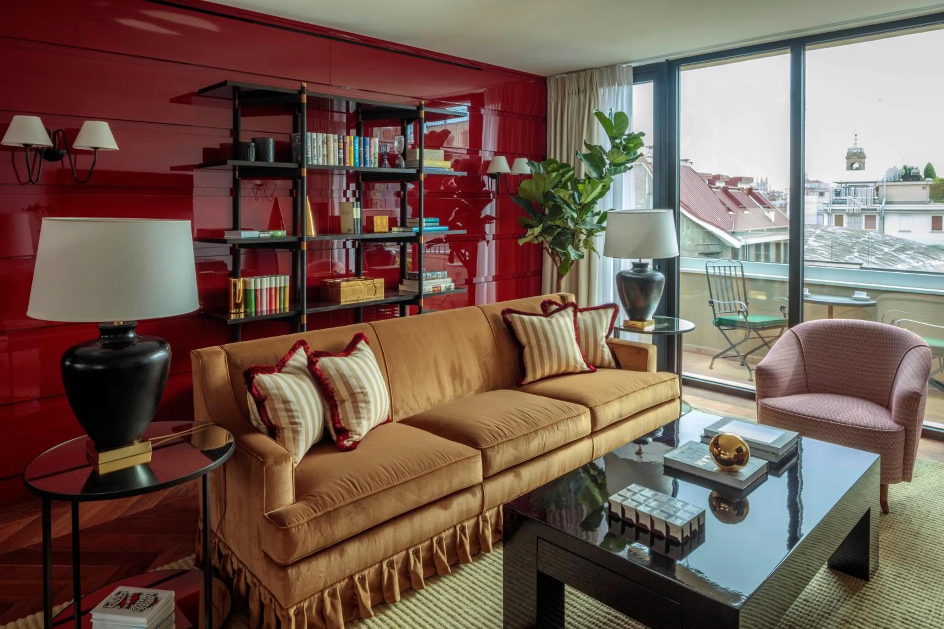 Library in Rocco Forte House Via Manzoni Milan