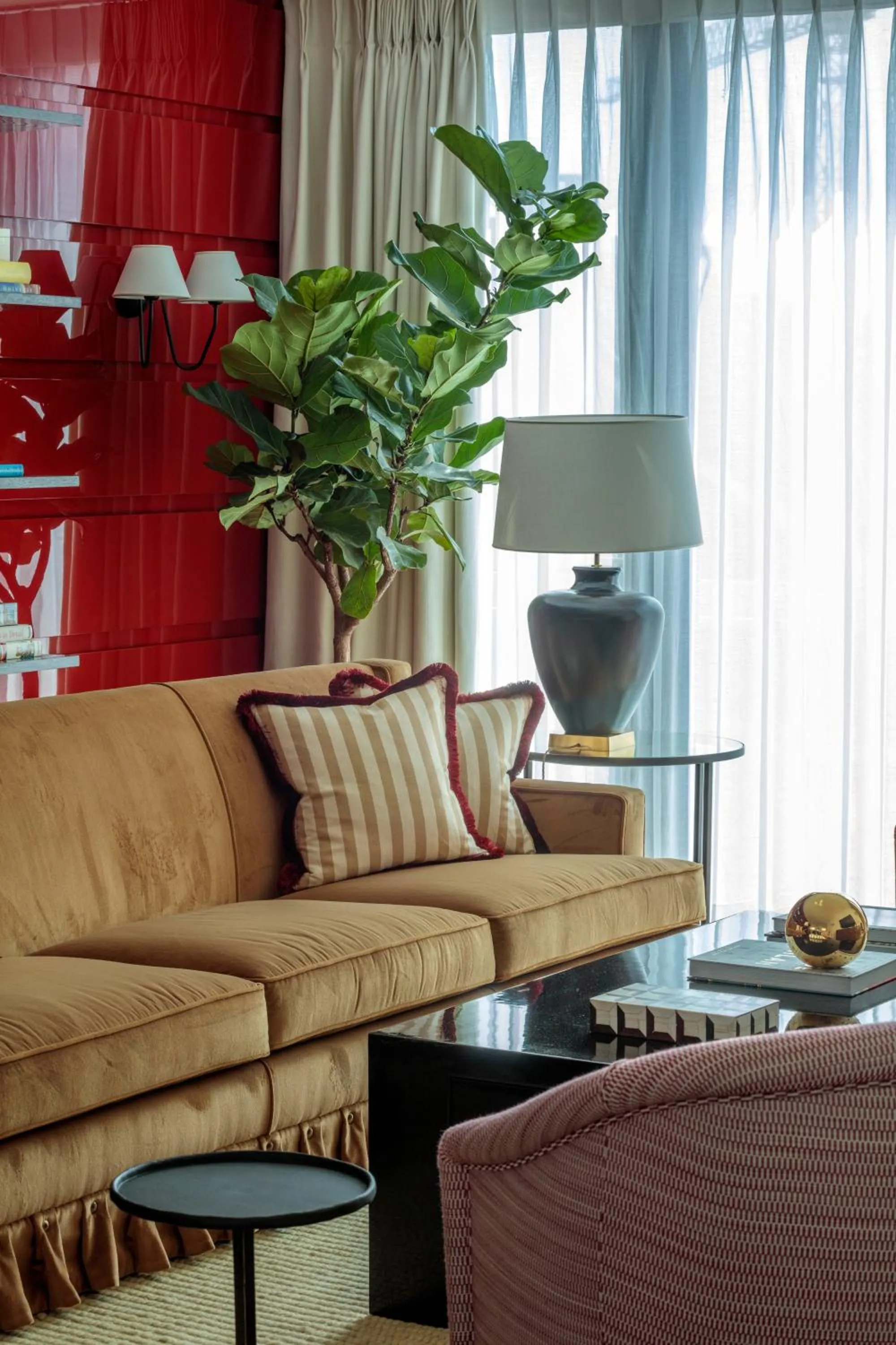 Seating area in Rocco Forte House Via Manzoni Milan