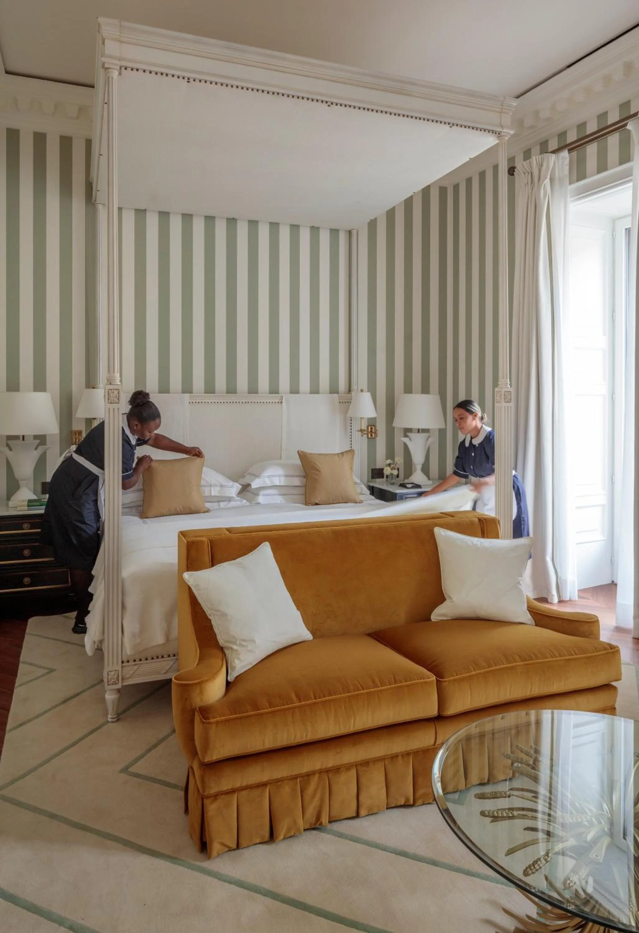 Bed in Rocco Forte House Via Manzoni Milan