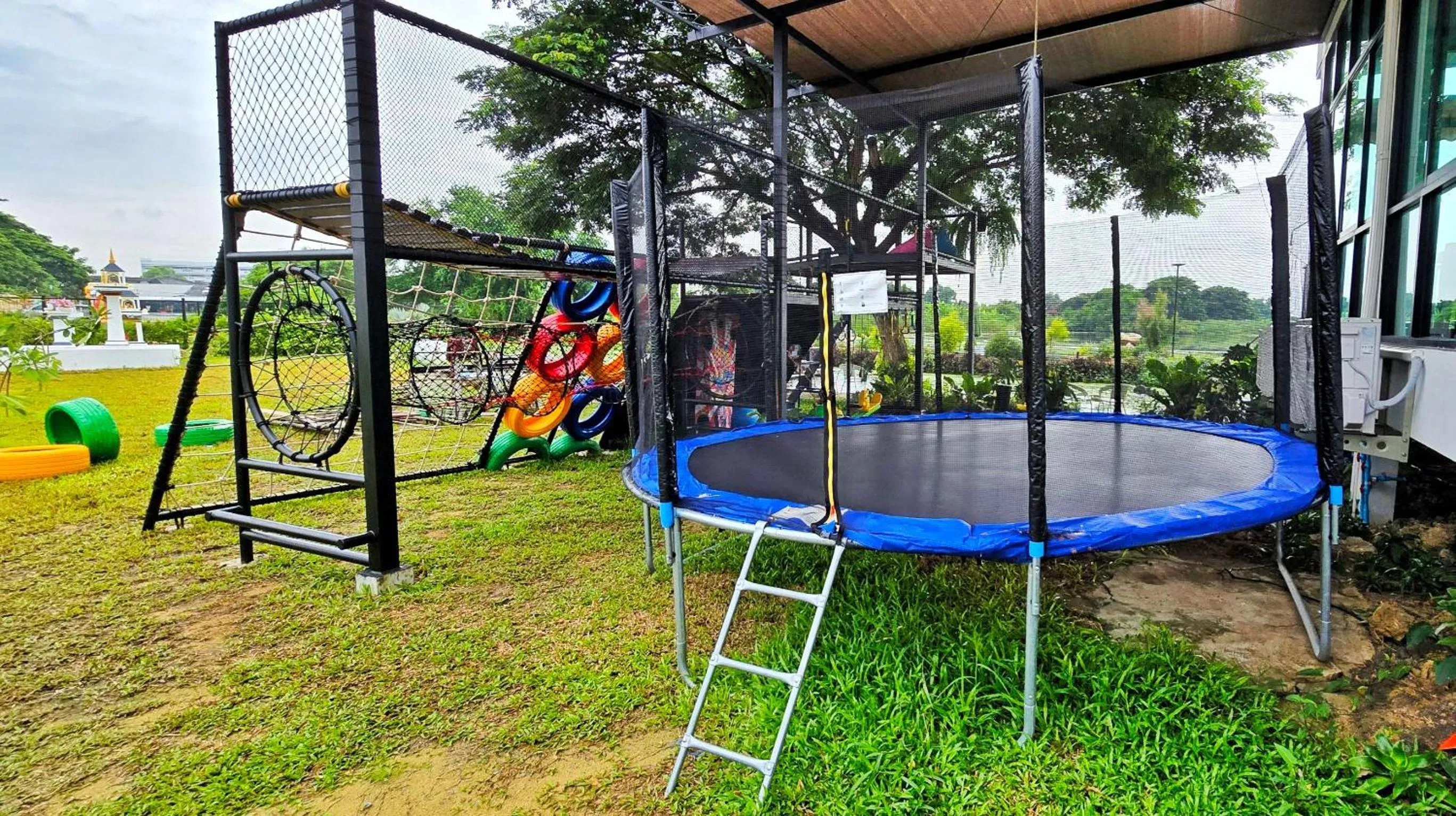 Children play ground in Tiny Island Lake Lodge