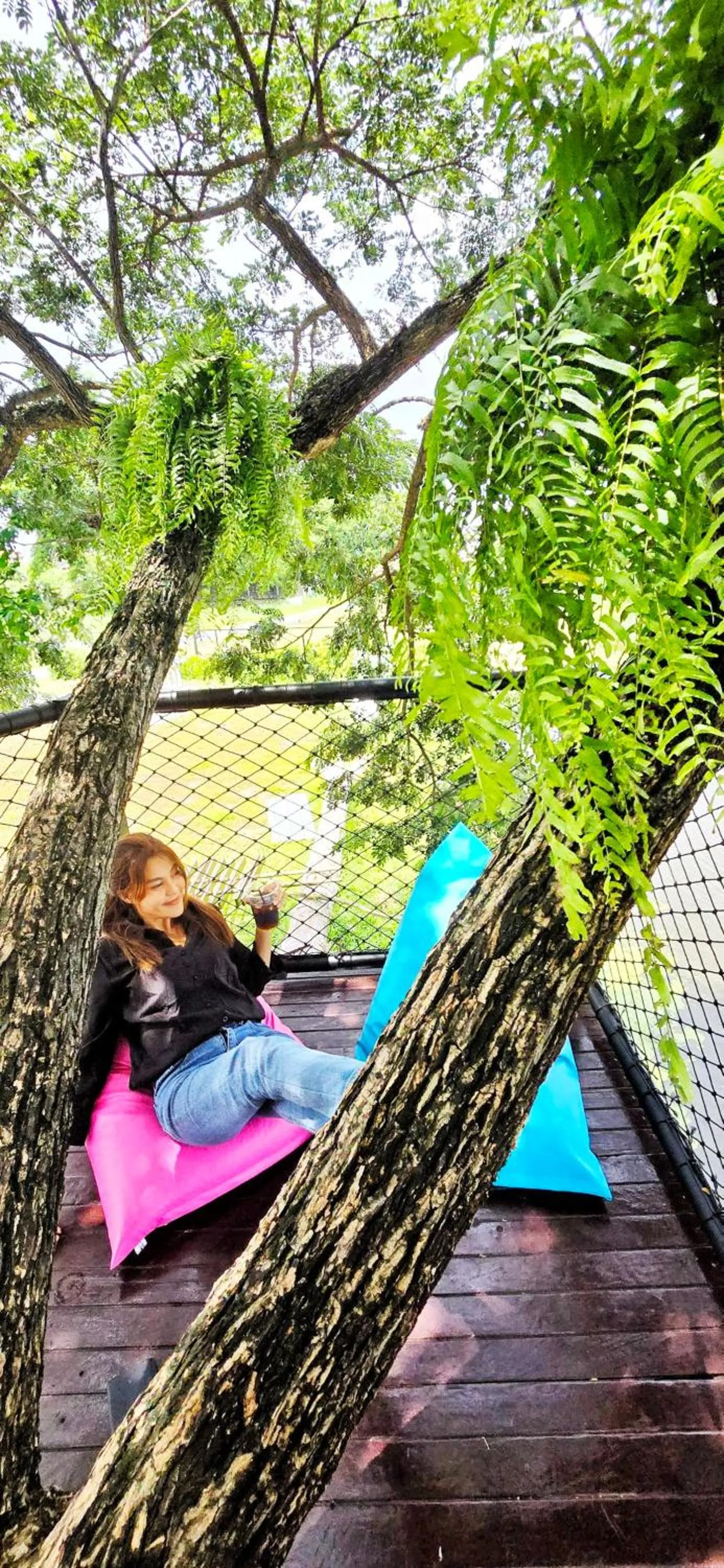 Garden in Tiny Island Lake Lodge
