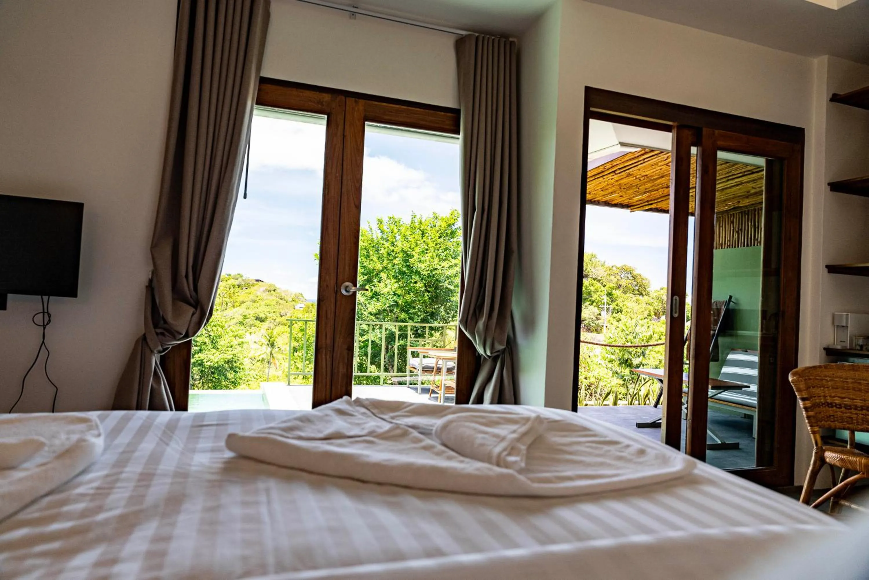 Bed in Mae Ya Resort