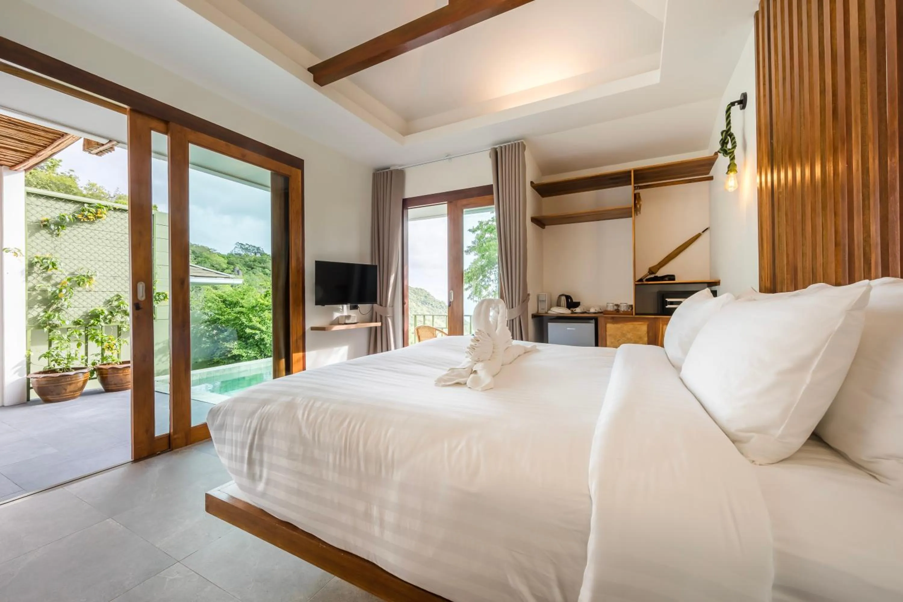 Bed in Mae Ya Resort