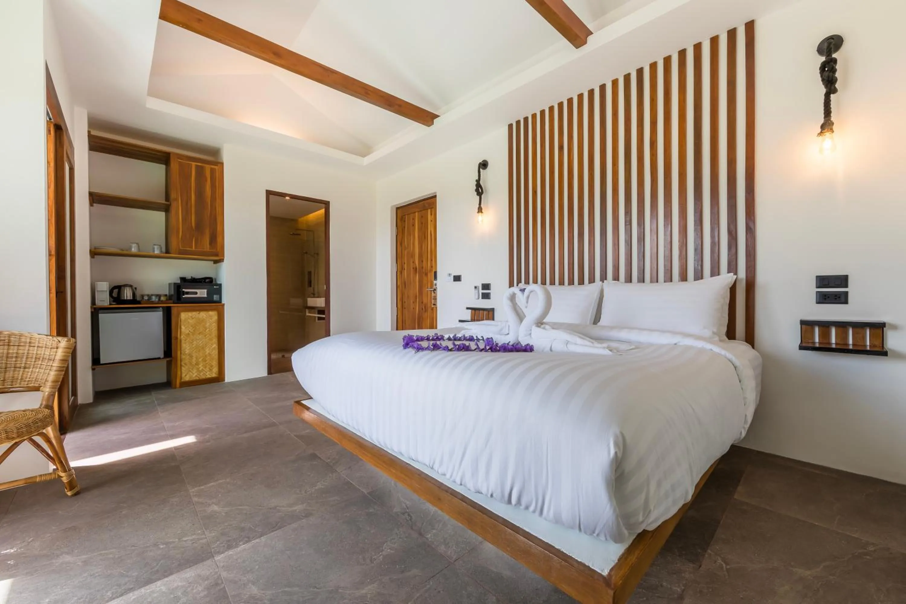 Bed in Mae Ya Resort