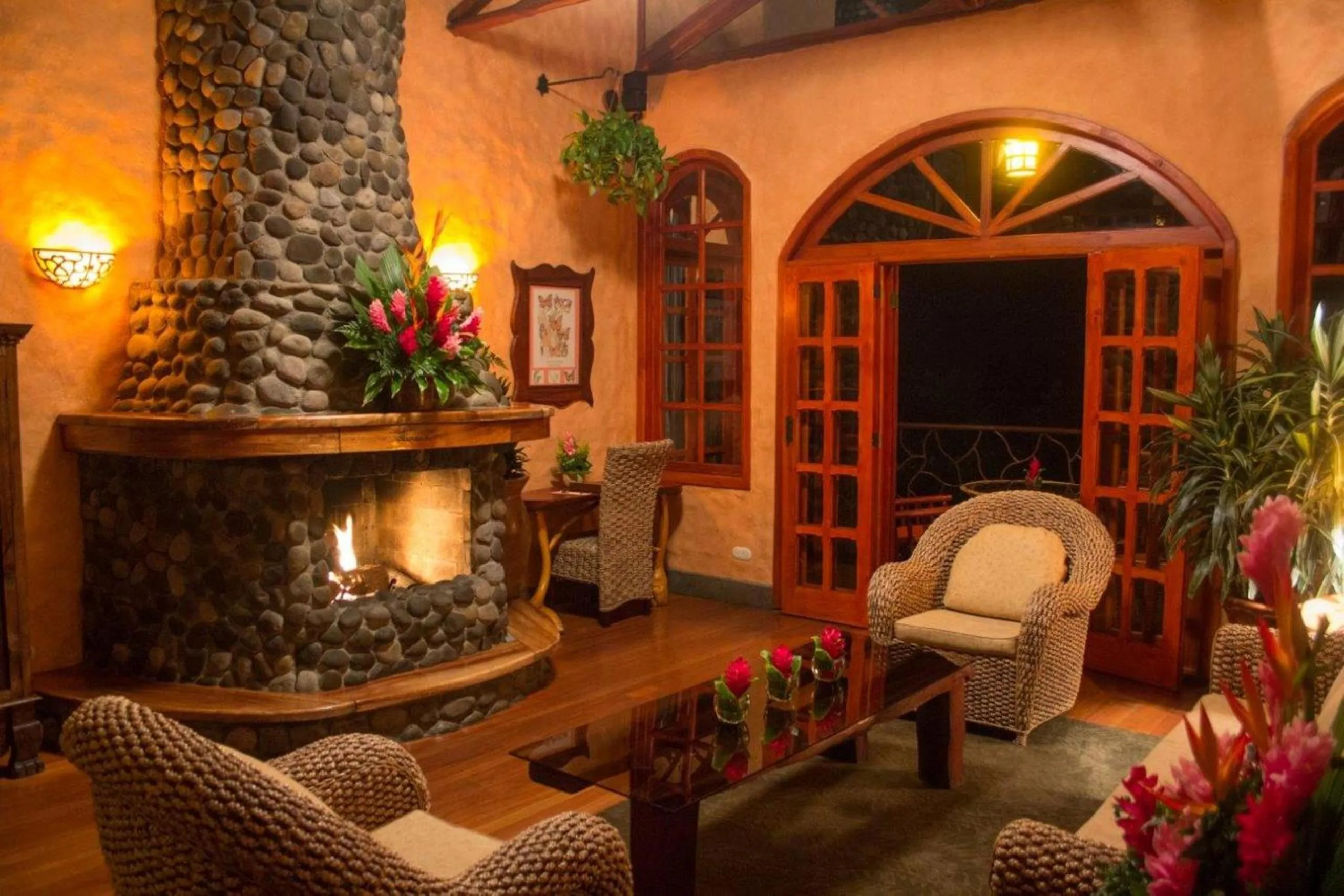 Living room in Peace Lodge