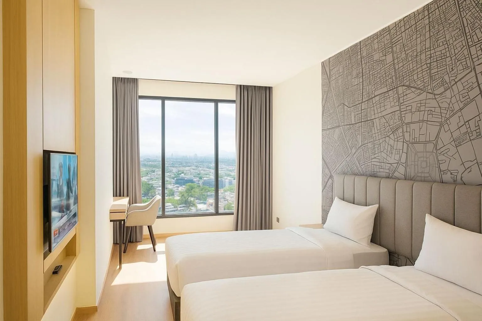 Bed in QNZ Hotel Jakarta