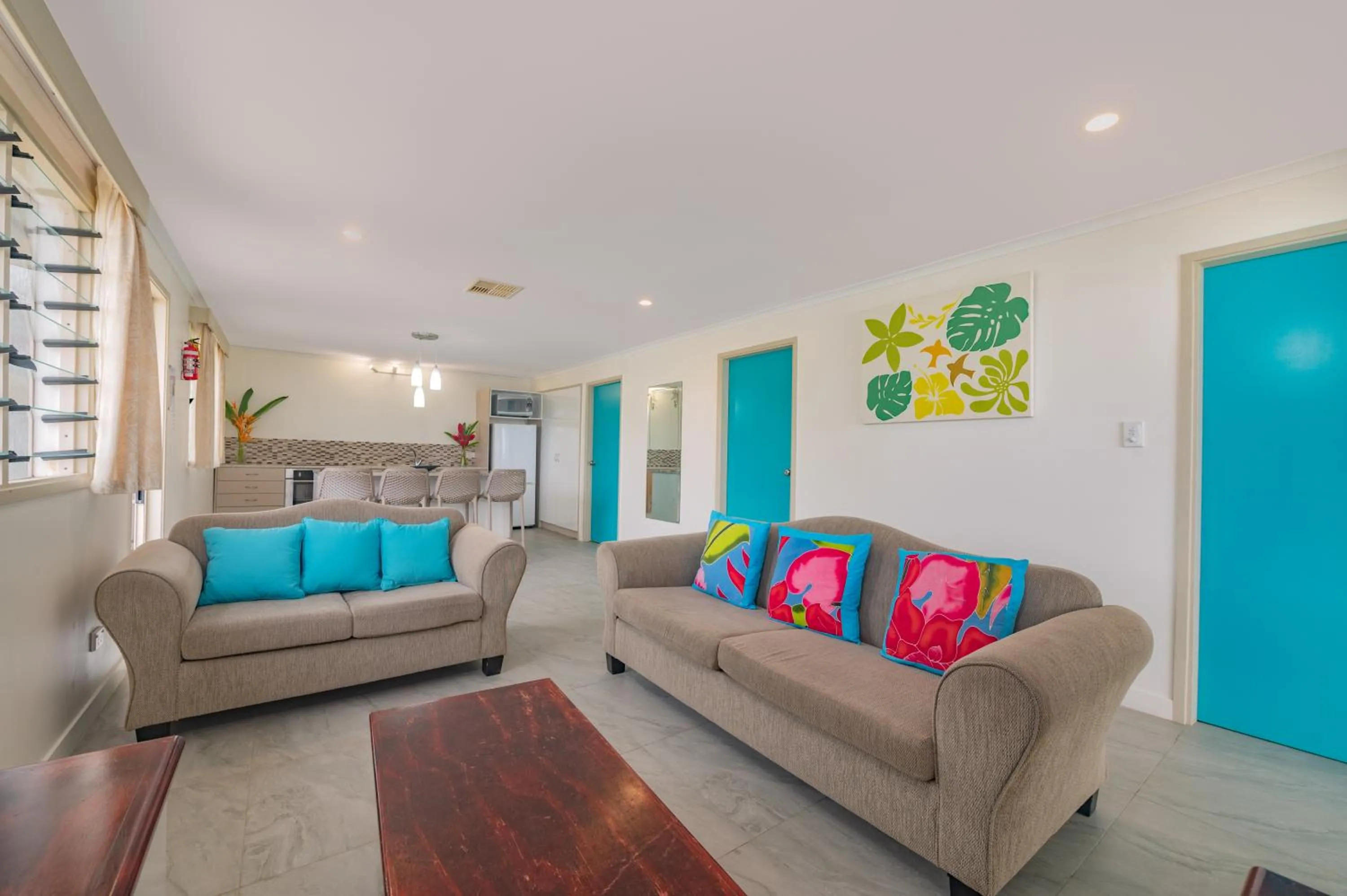 Living room in Moana Sands Beachfront Villas