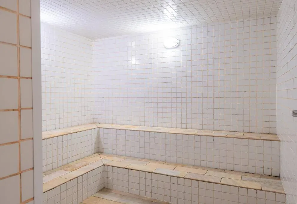 Sauna in Apartamento confortável praia grande Ubatuba
