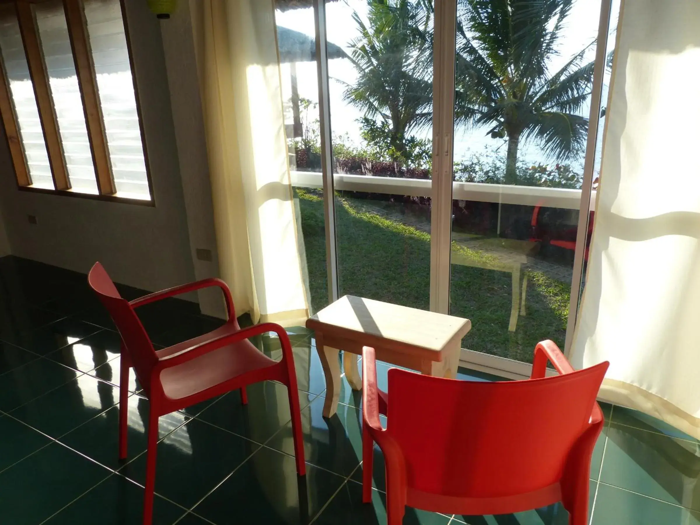 Garden view in Blue Seastar Cottages Garden view in Blue Seastar Cottages