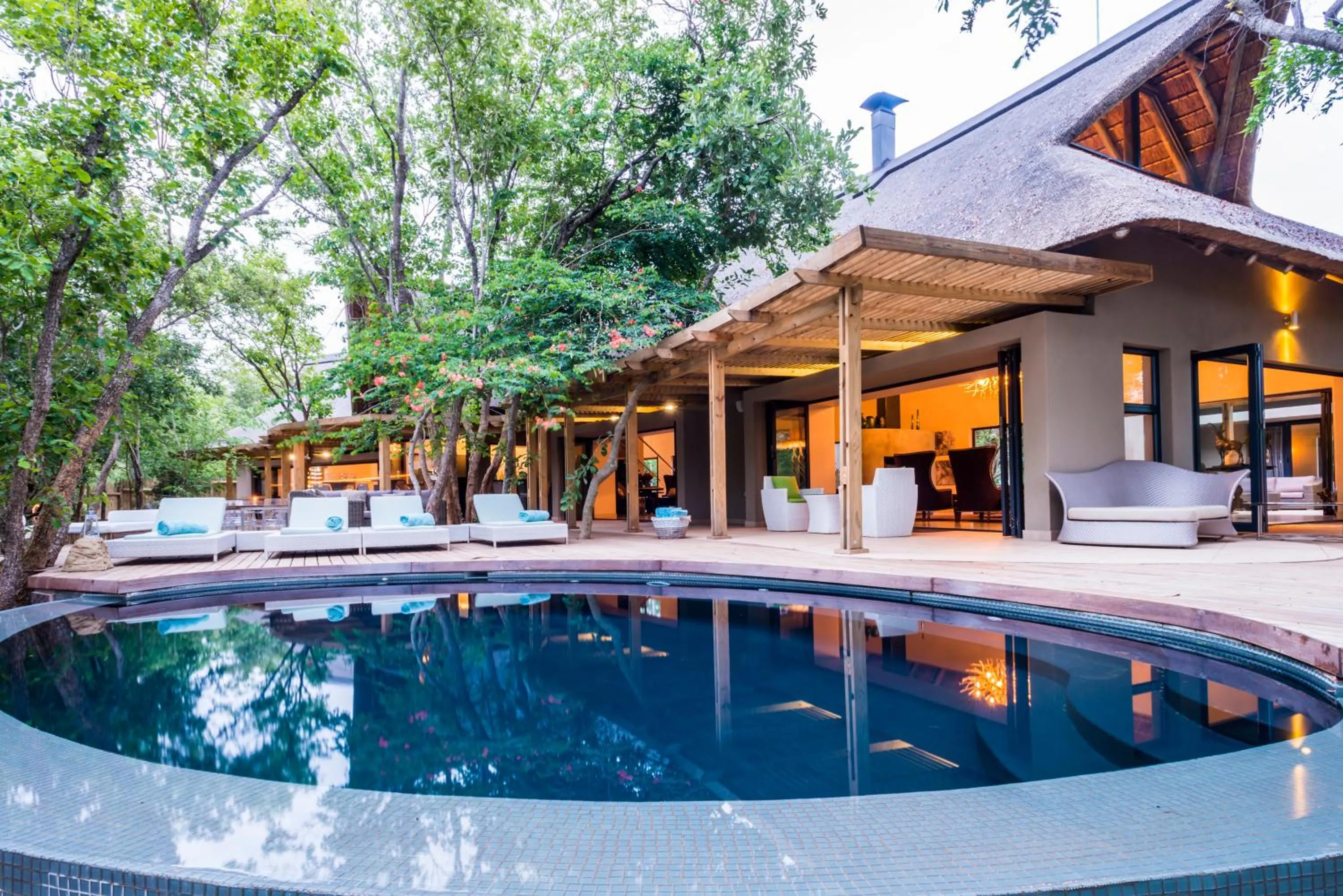 Patio in AM Lodge - Hoedspruit