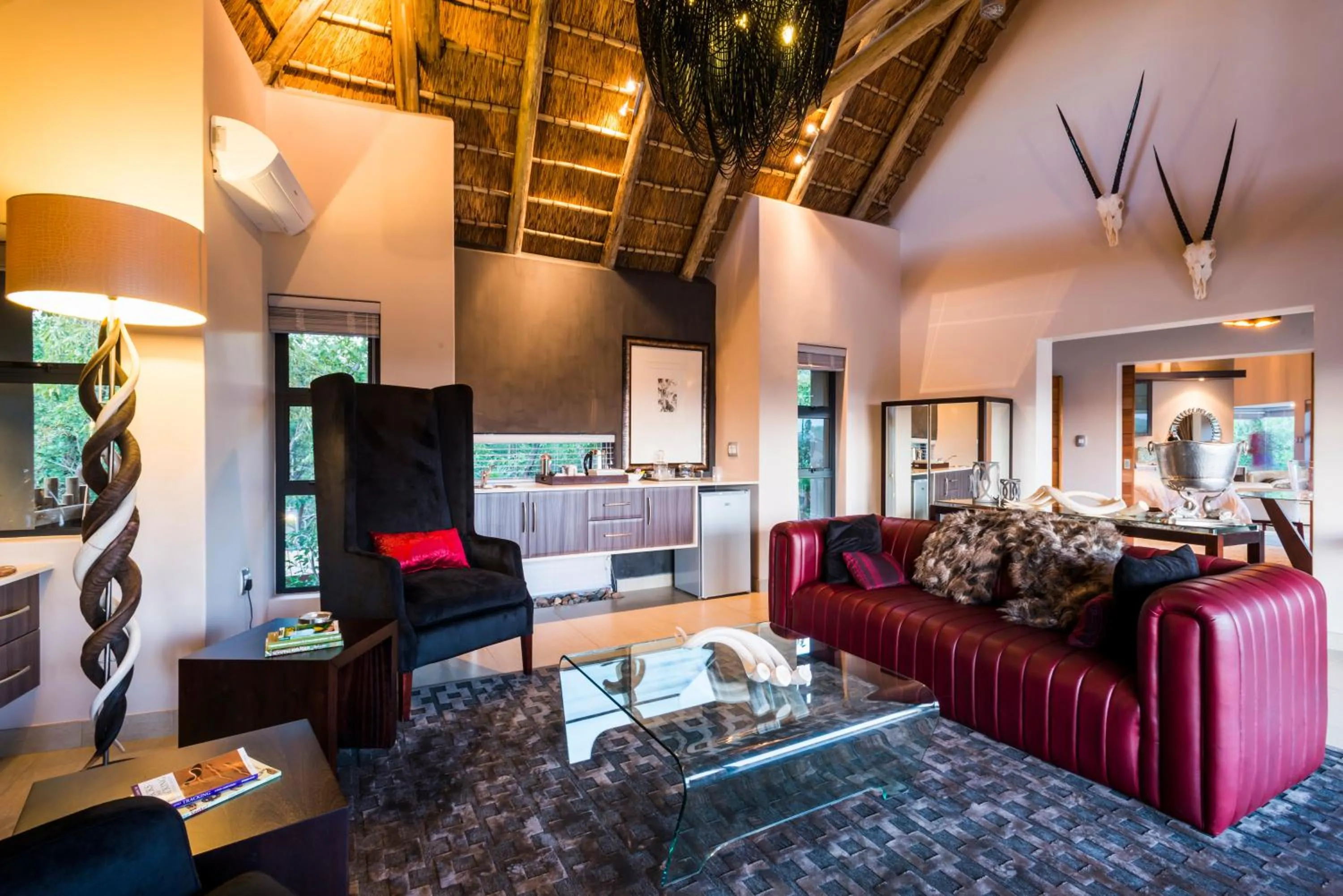 Living room in AM Lodge - Hoedspruit