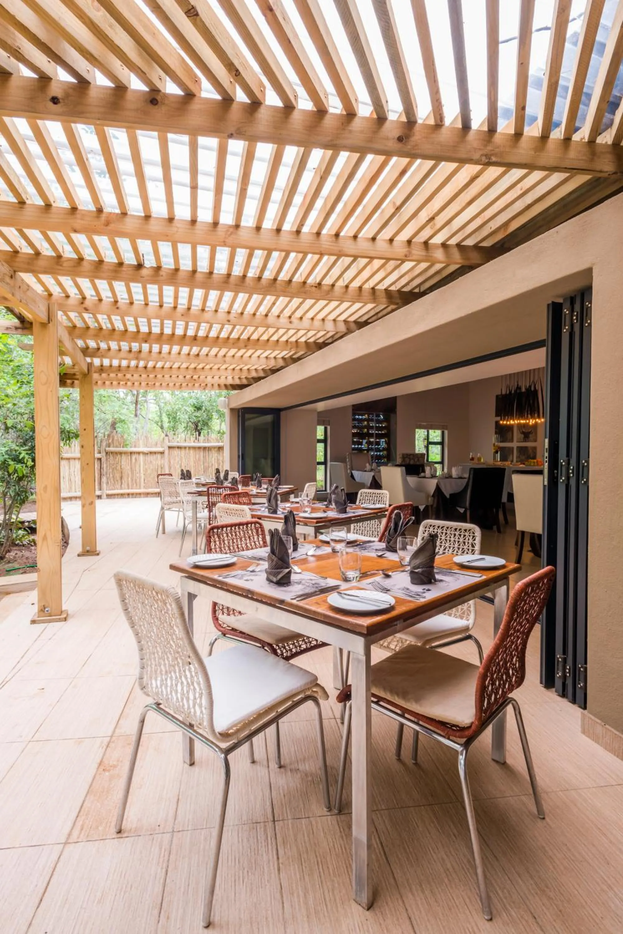 Patio in AM Lodge - Hoedspruit