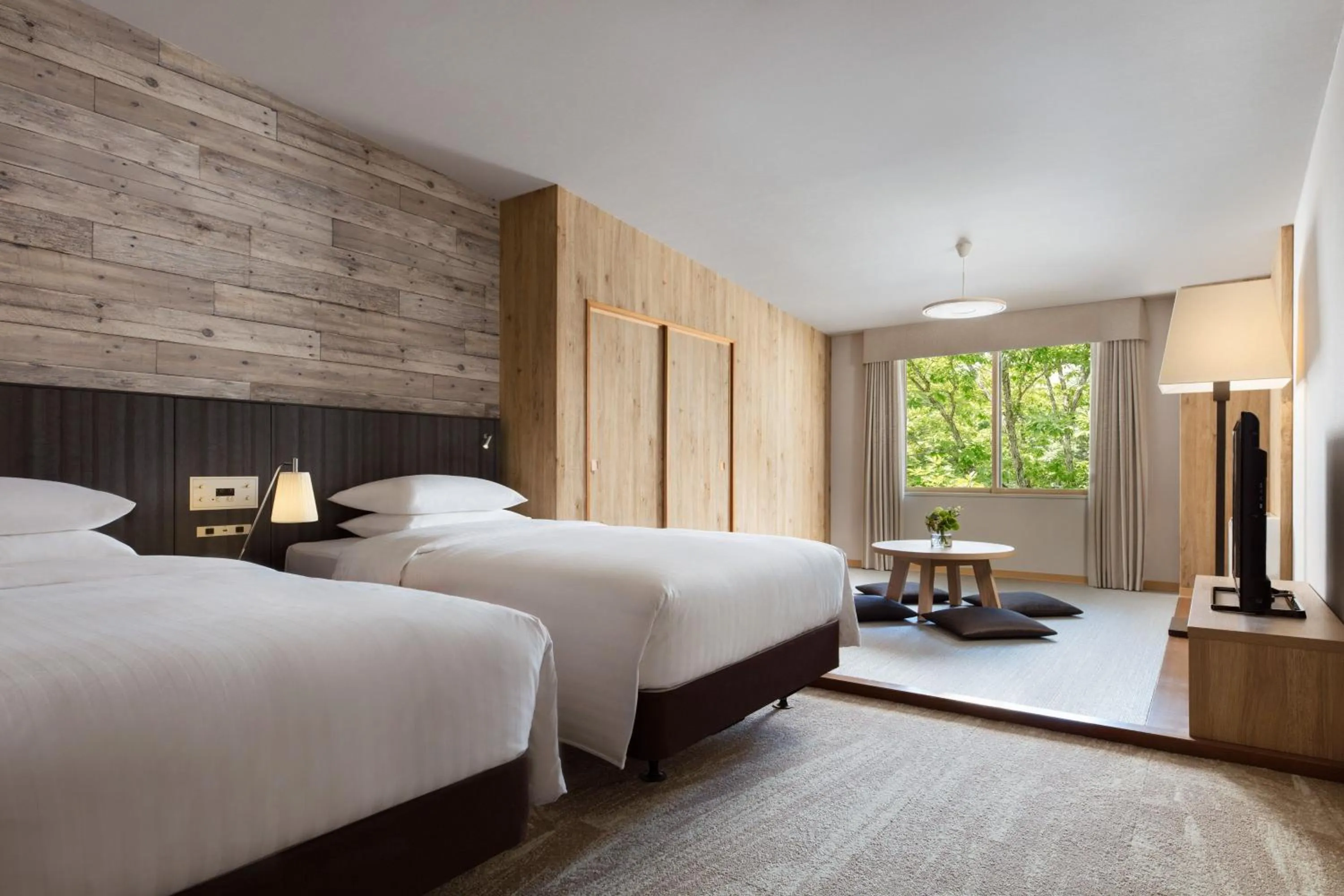 Photo of the whole room, Bed in Courtyard by Marriott Hakuba