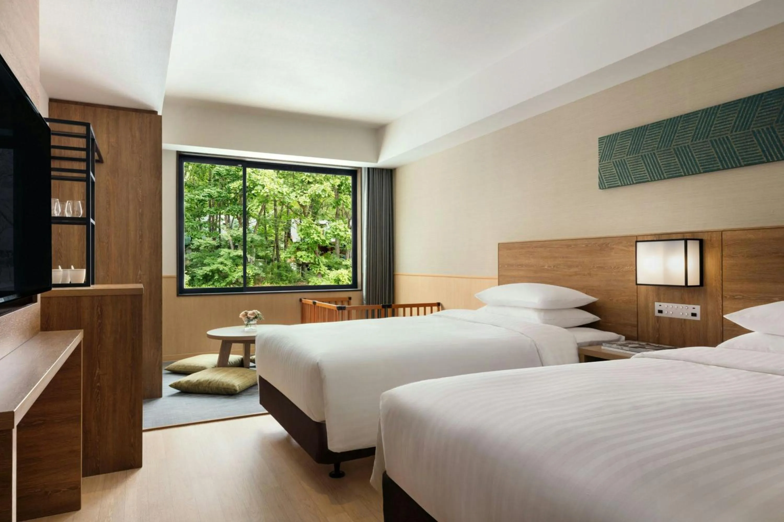 Photo of the whole room, Bed in Courtyard by Marriott Hakuba