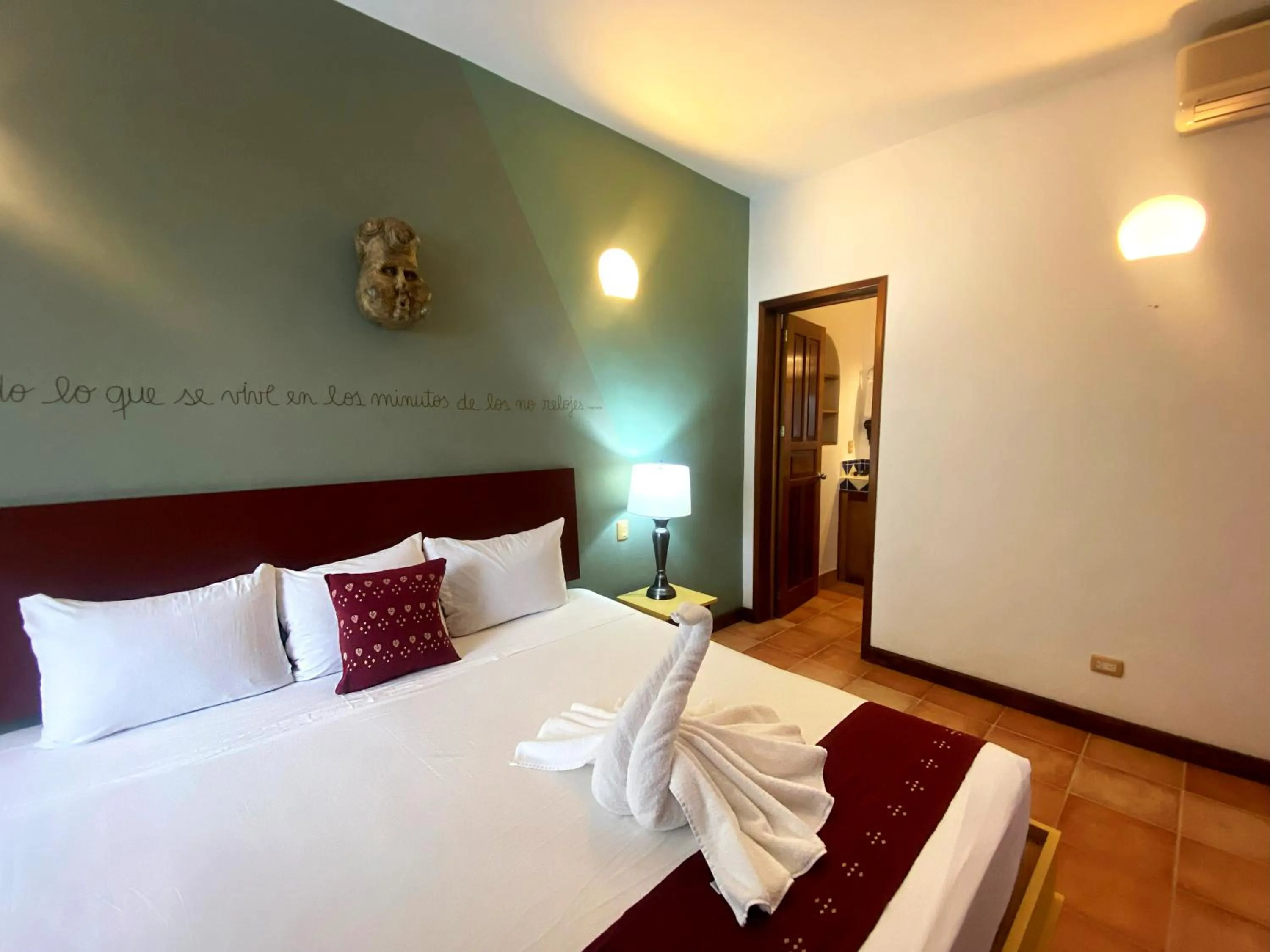 Bed in Zihil Ha Hotel