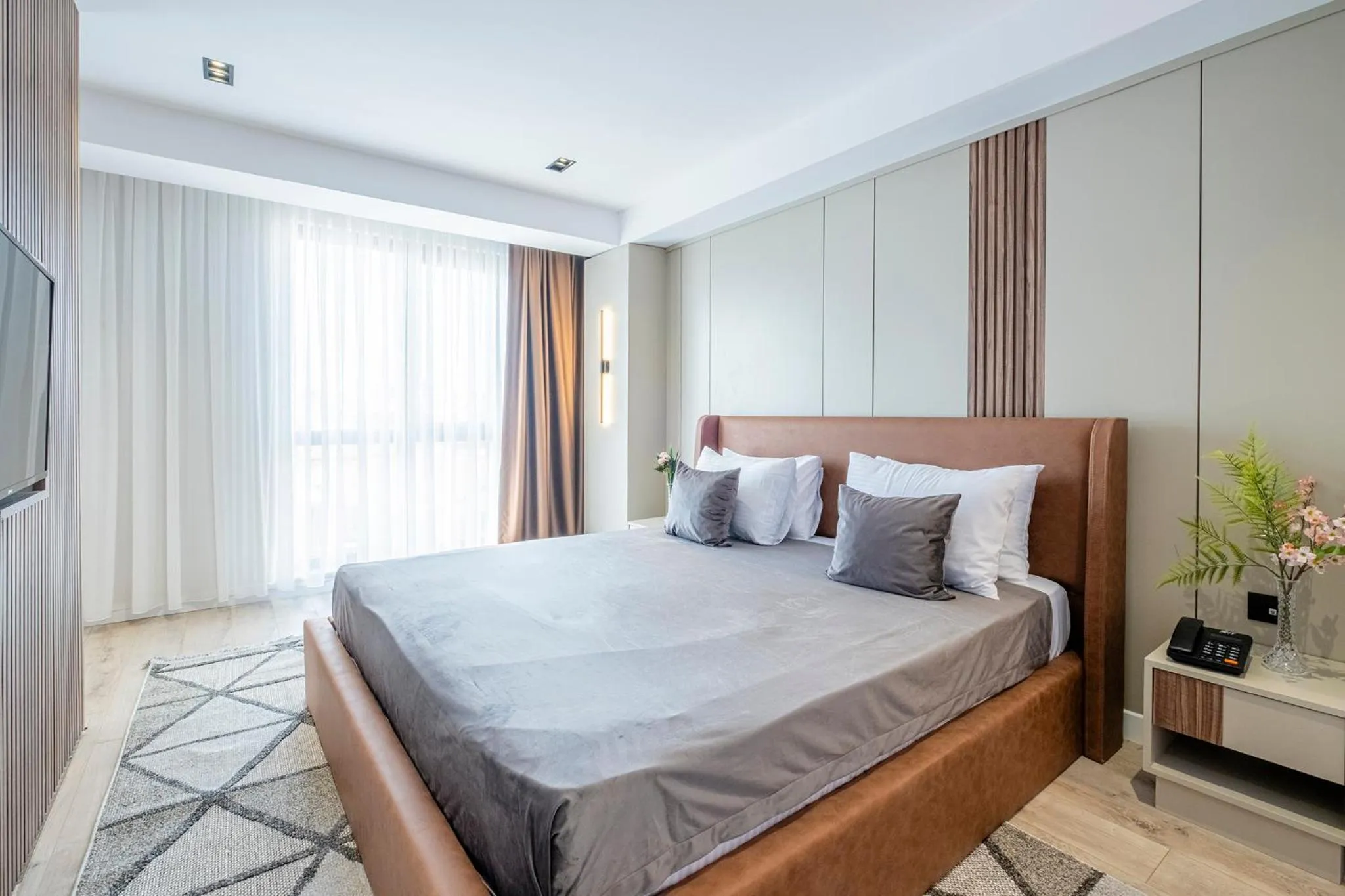 Bed in Euphrates Hotel Bursa