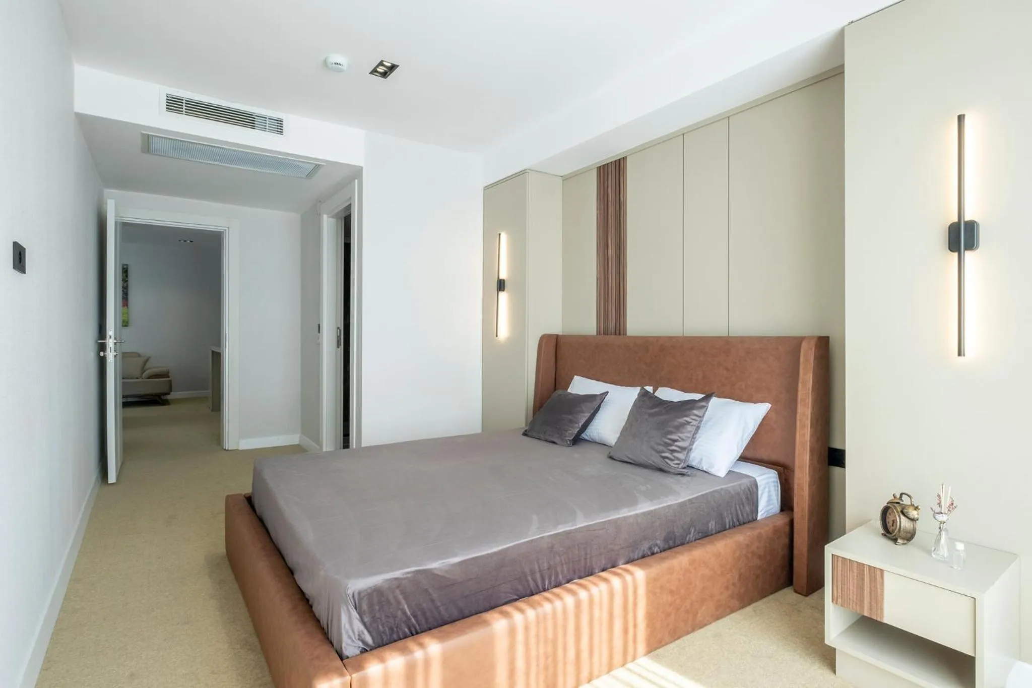 Bed in Euphrates Hotel Bursa