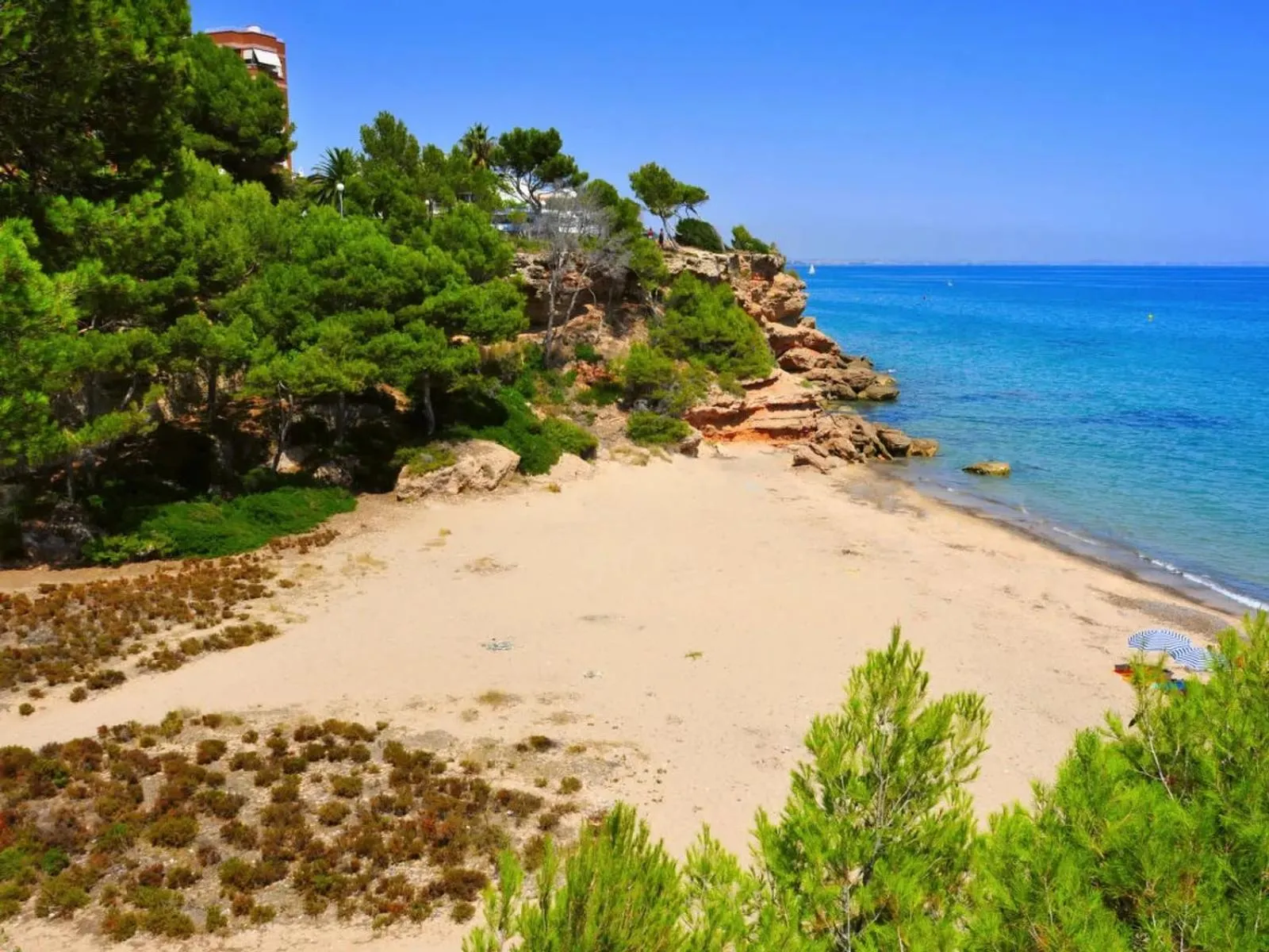 Beach in Villa Cristina, Miami Platja, Spanien
