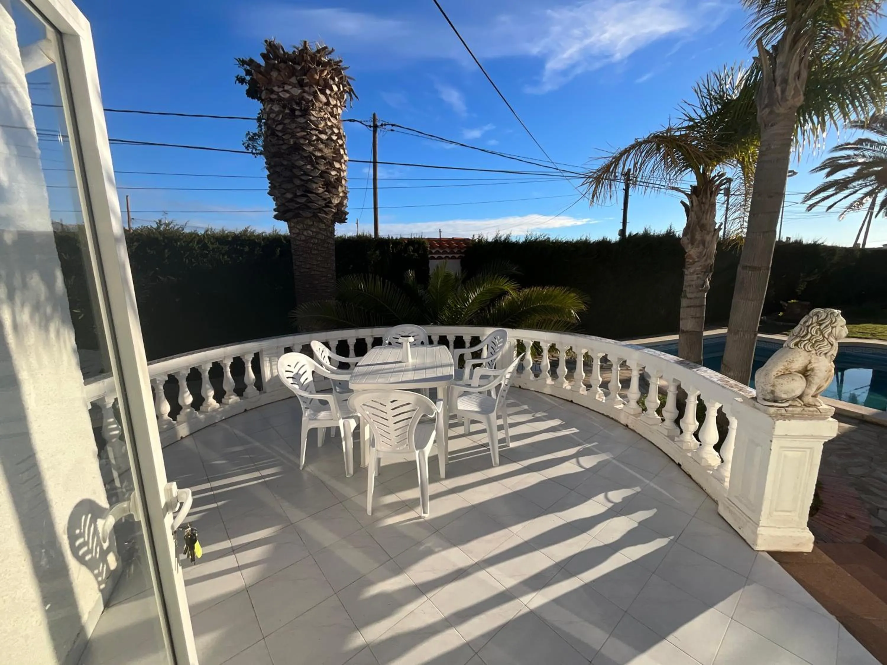 Balcony/Terrace in Villa Cristina, Miami Platja, Spanien