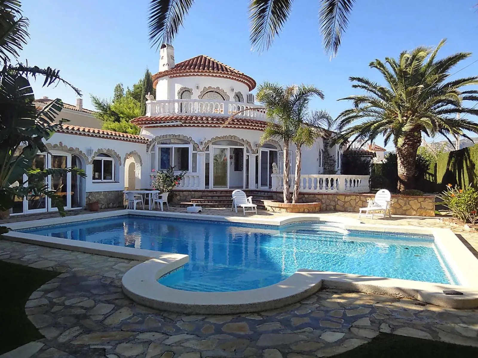Balcony/Terrace in Villa Cristina, Miami Platja, Spanien
