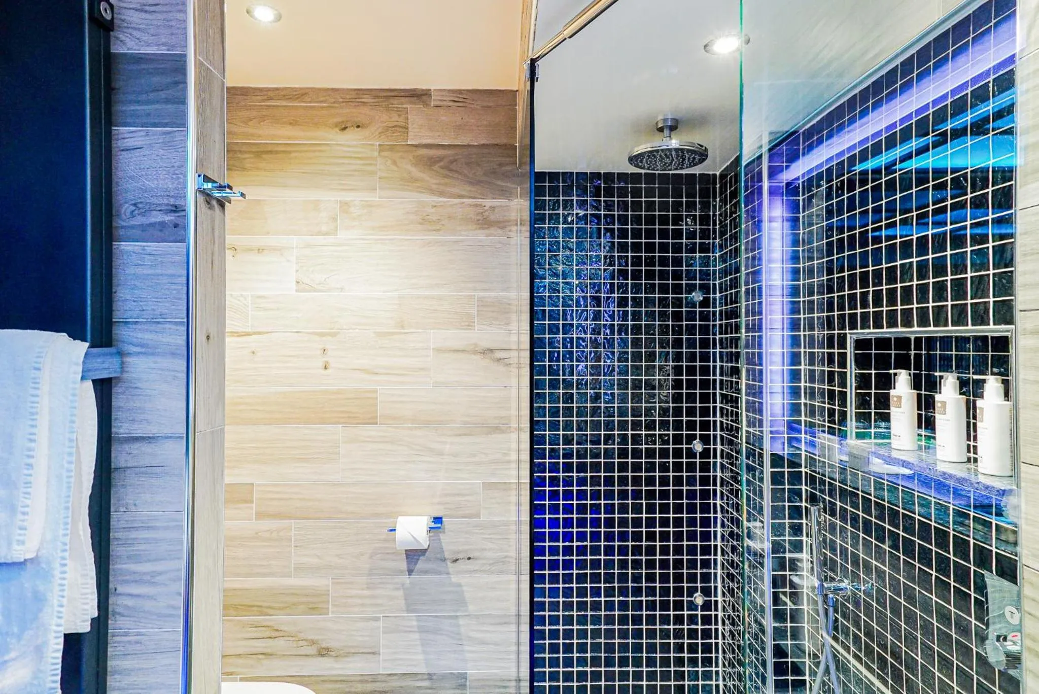 Shower in Church Suites by The Cranleigh Boutique