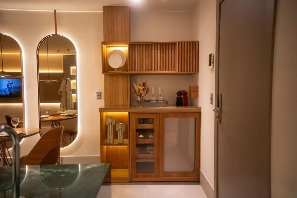Kitchen or kitchenette in Corinto Hotel