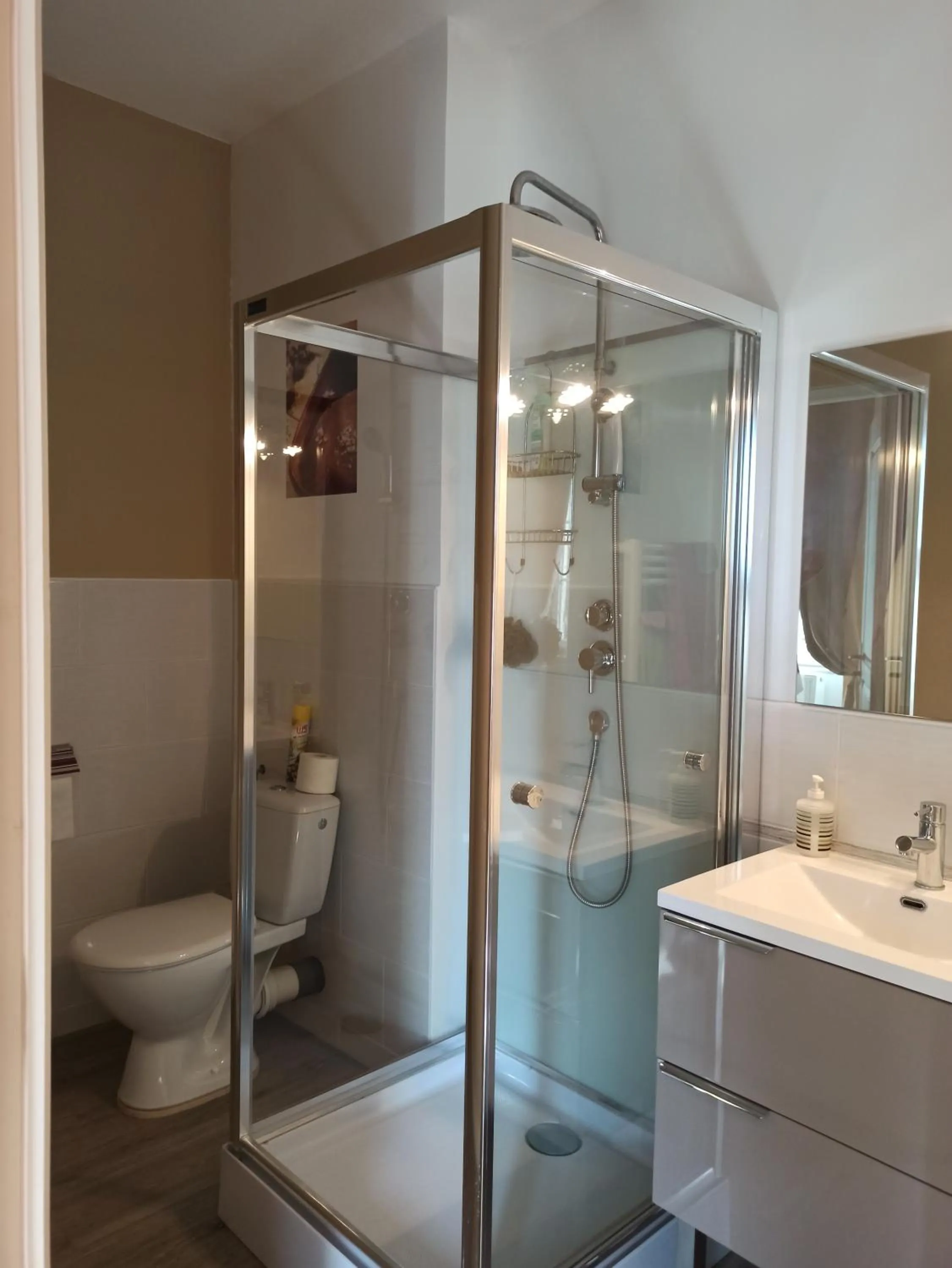 Shower in Chambres d'hôtes -- Le Clos de Gémozac