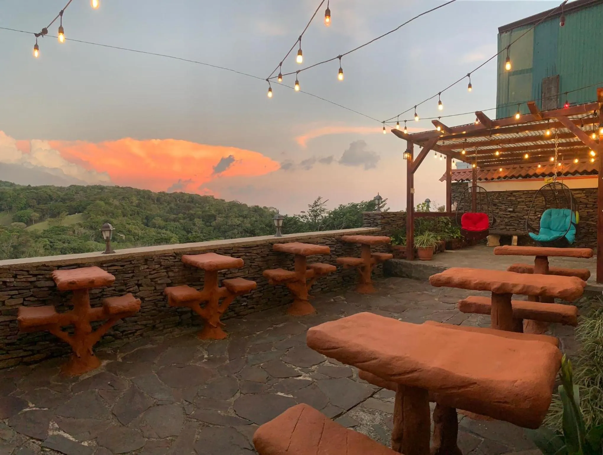 Patio in Cabinas Vista Al Golfo