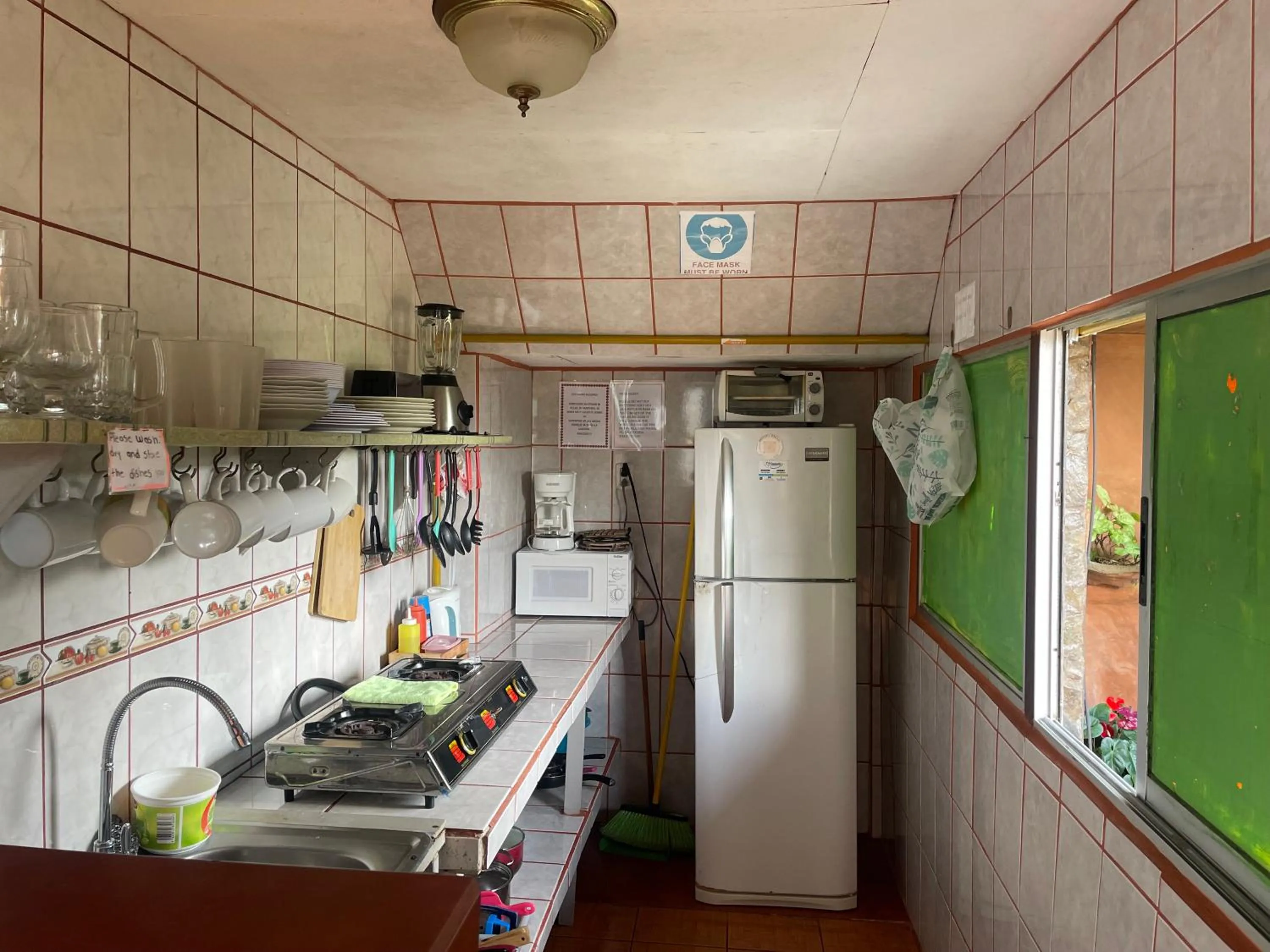 Kitchen or kitchenette in Cabinas Vista Al Golfo