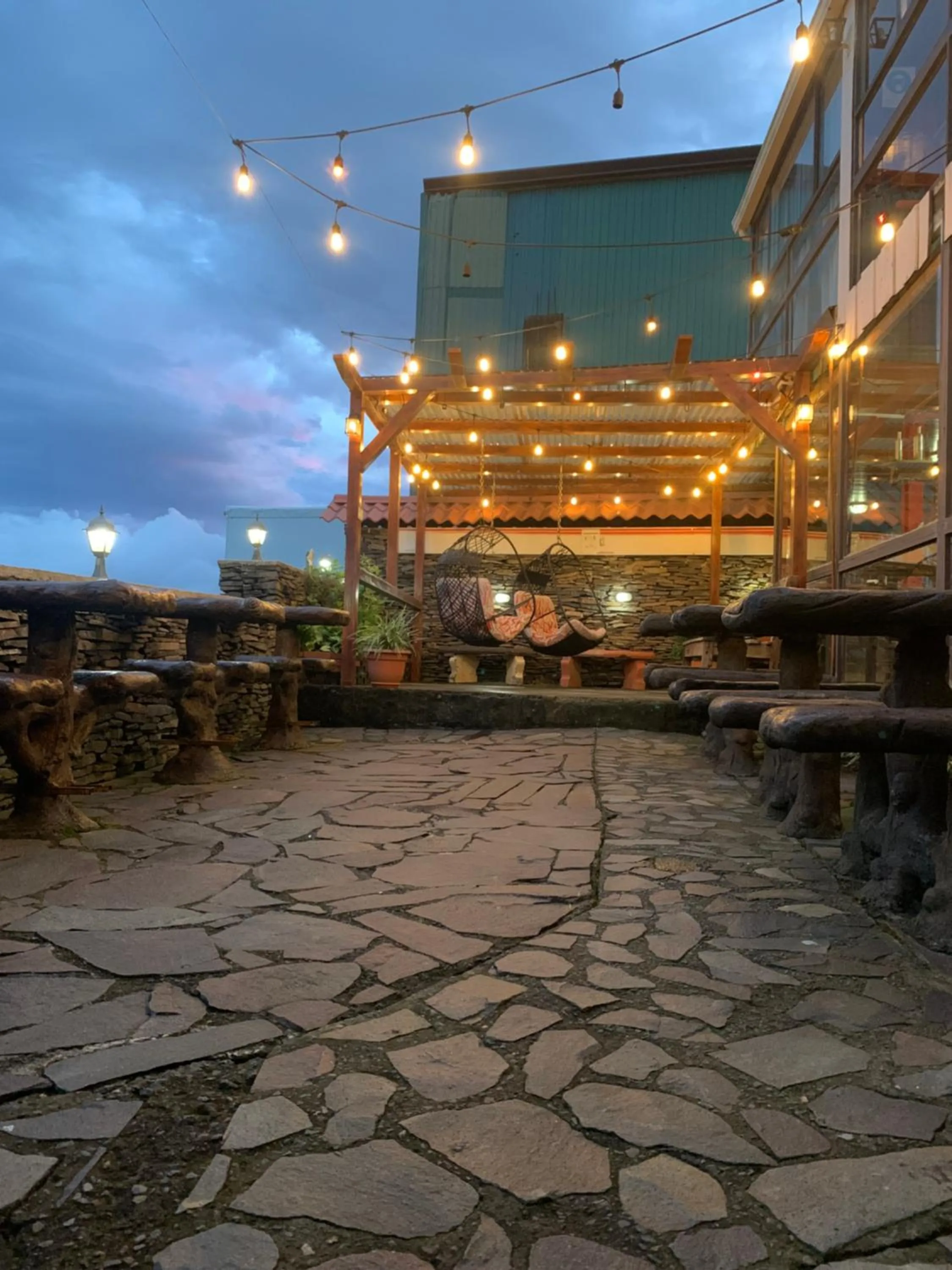 Patio in Cabinas Vista Al Golfo